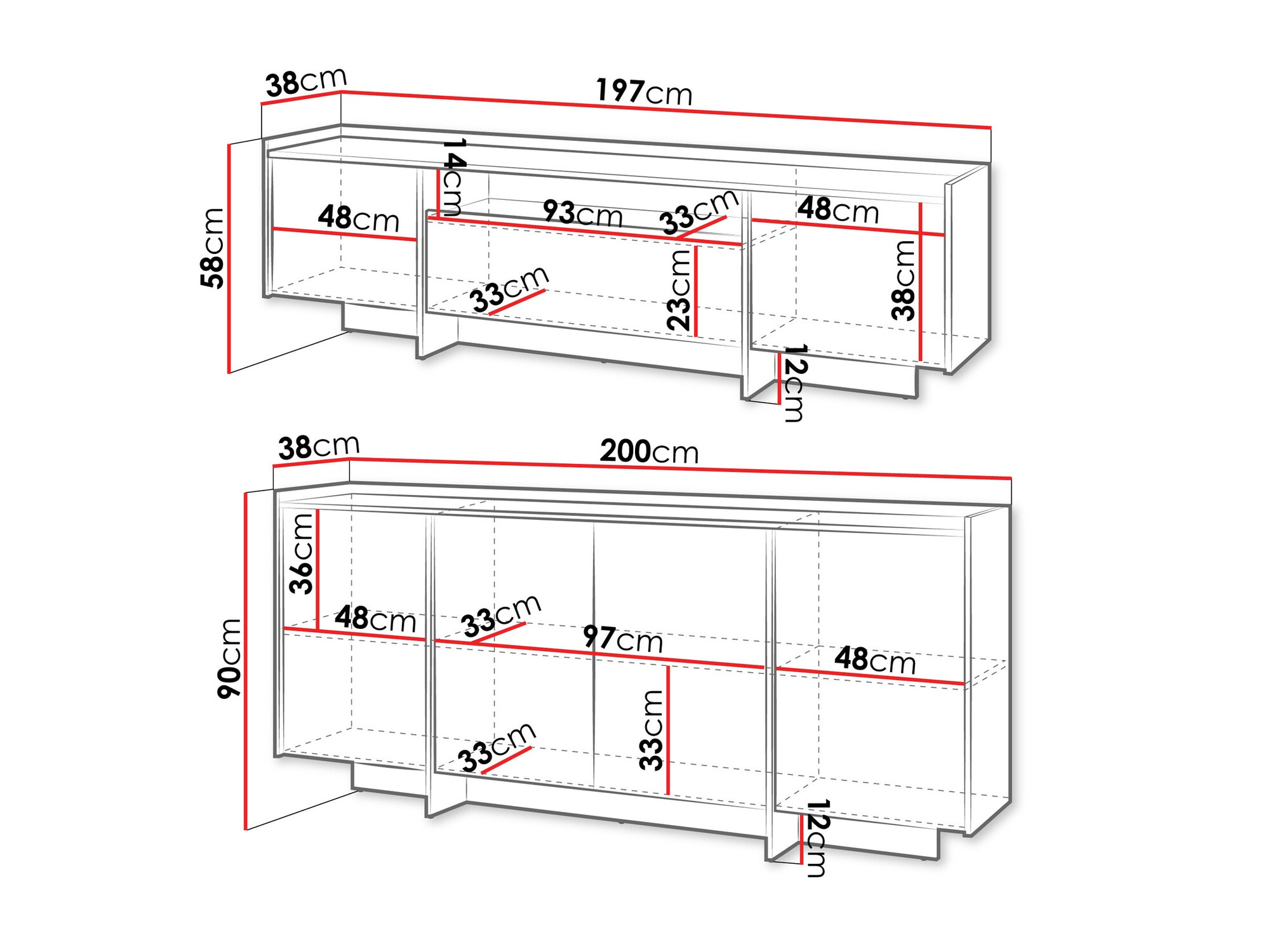 Ensemble de salon Filus (Chêne)