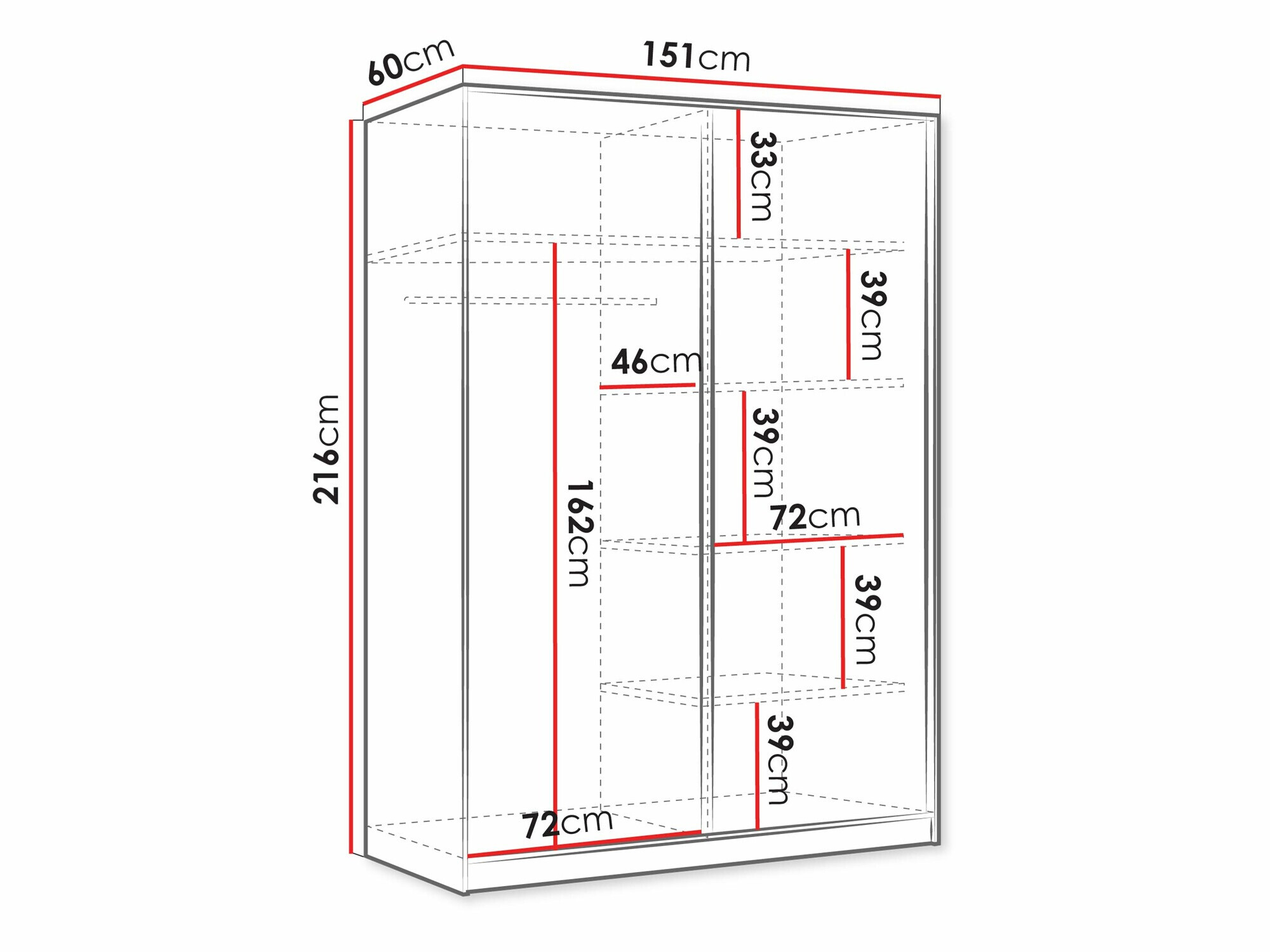 Armoire Comfivo Larmire 124 (Blanc)