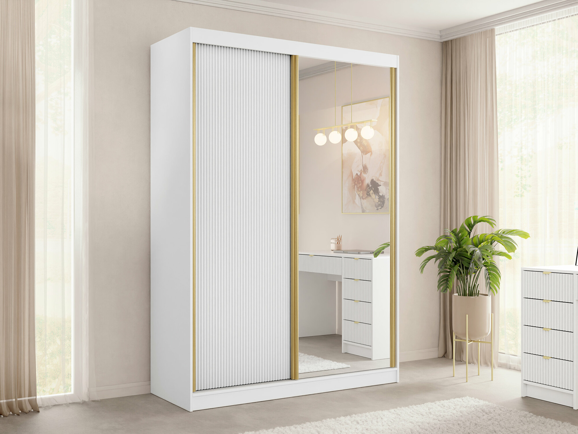Armoire Comfivo Papilio III (Blanc)