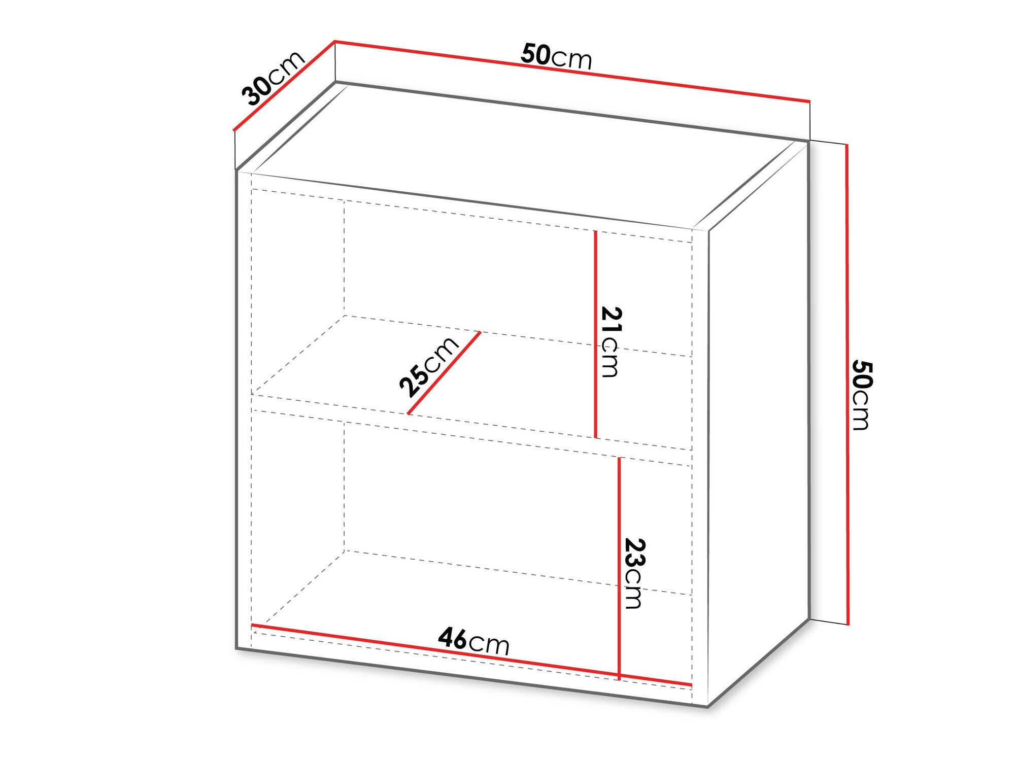 Armoire murale Species (Noir + Chêne wotan)