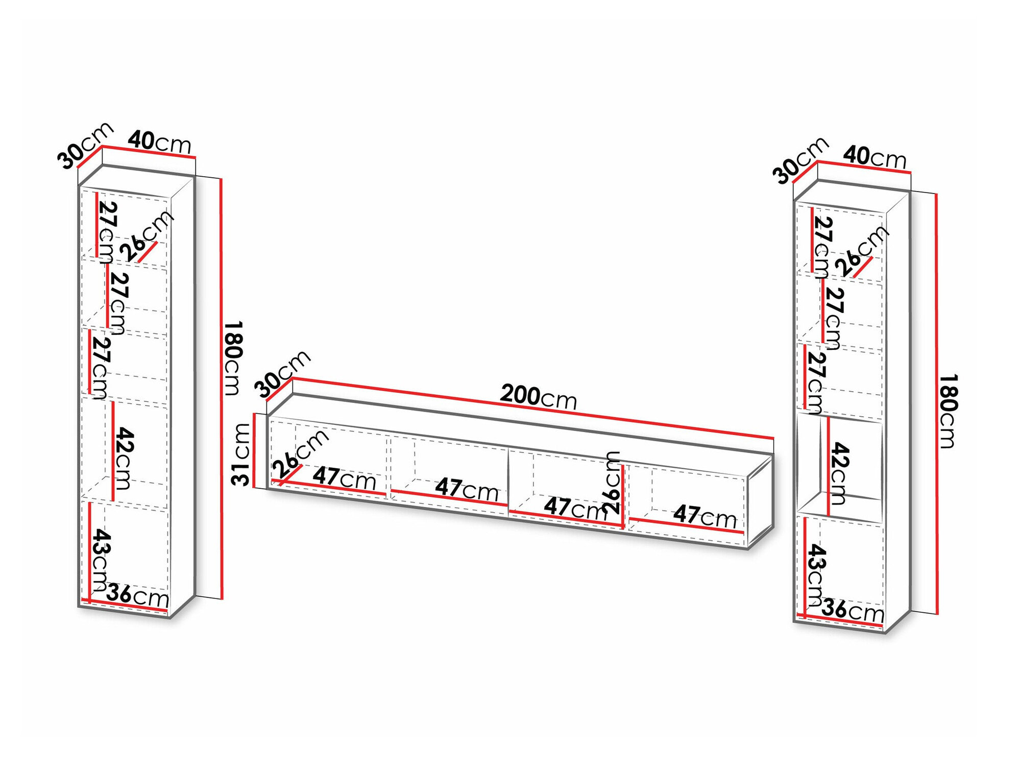 Ensemble de salon Species I (Noir)