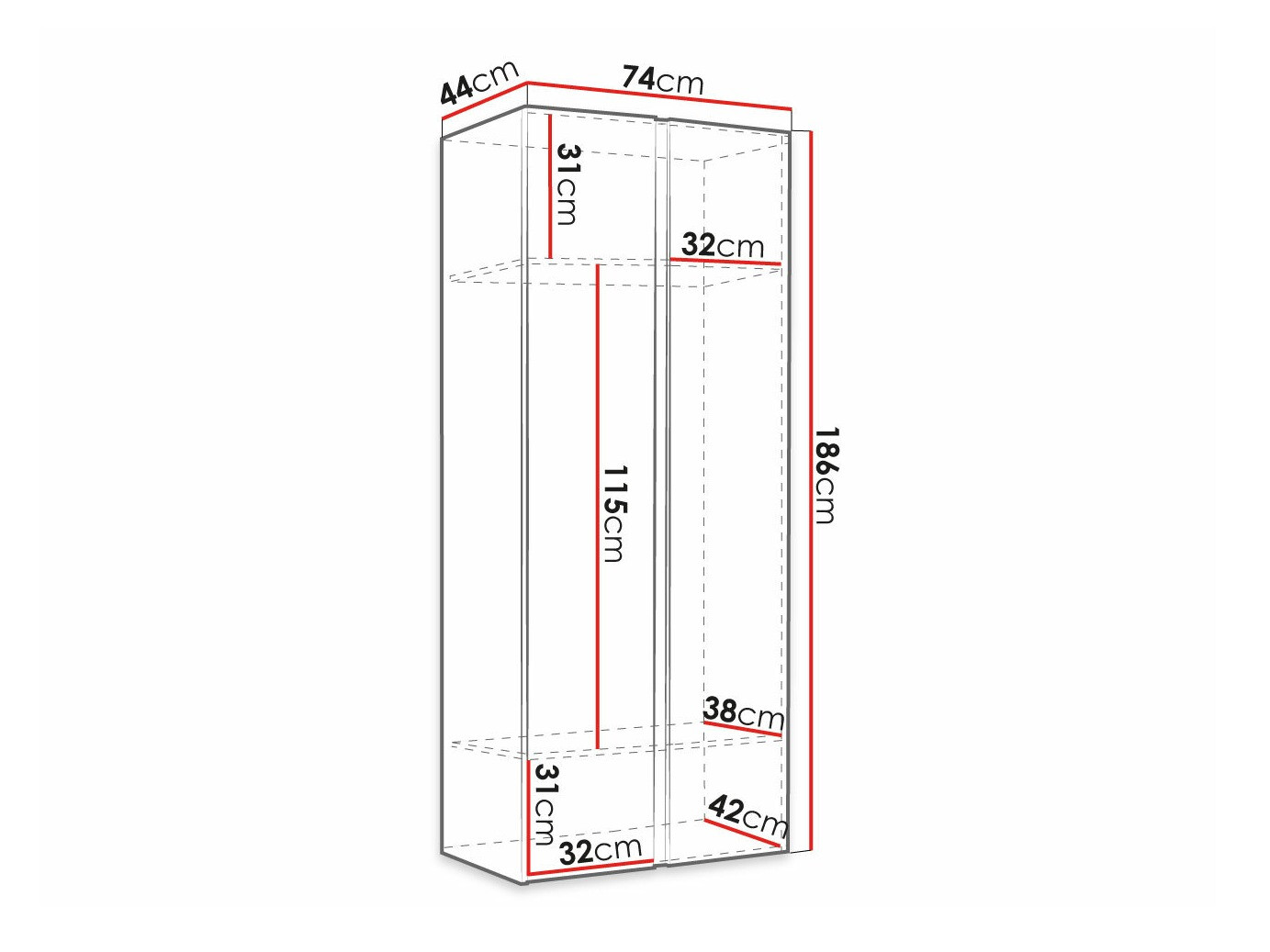 Armoire Pinis (Graphite)