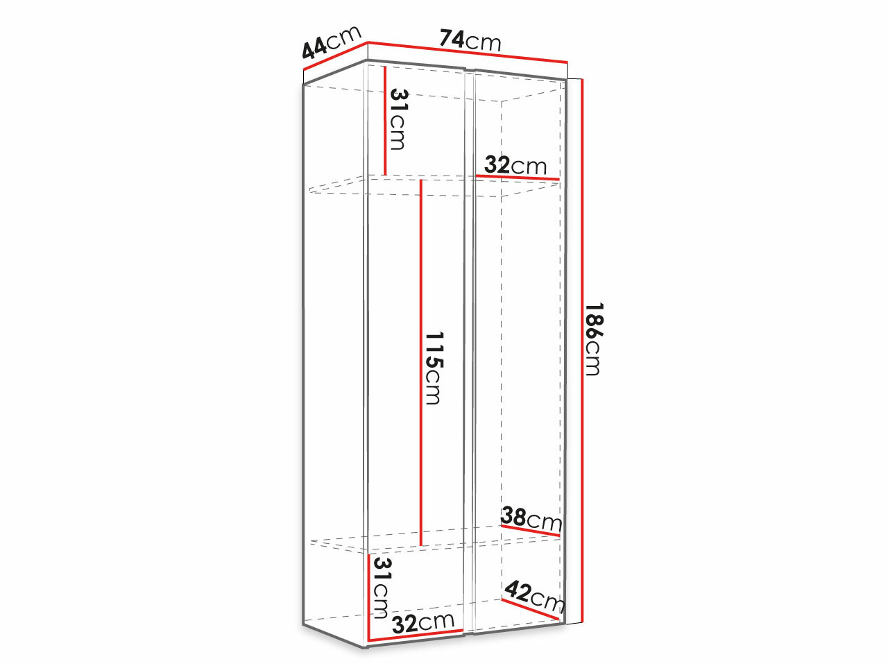 Armoire Pinis I (Blanc)