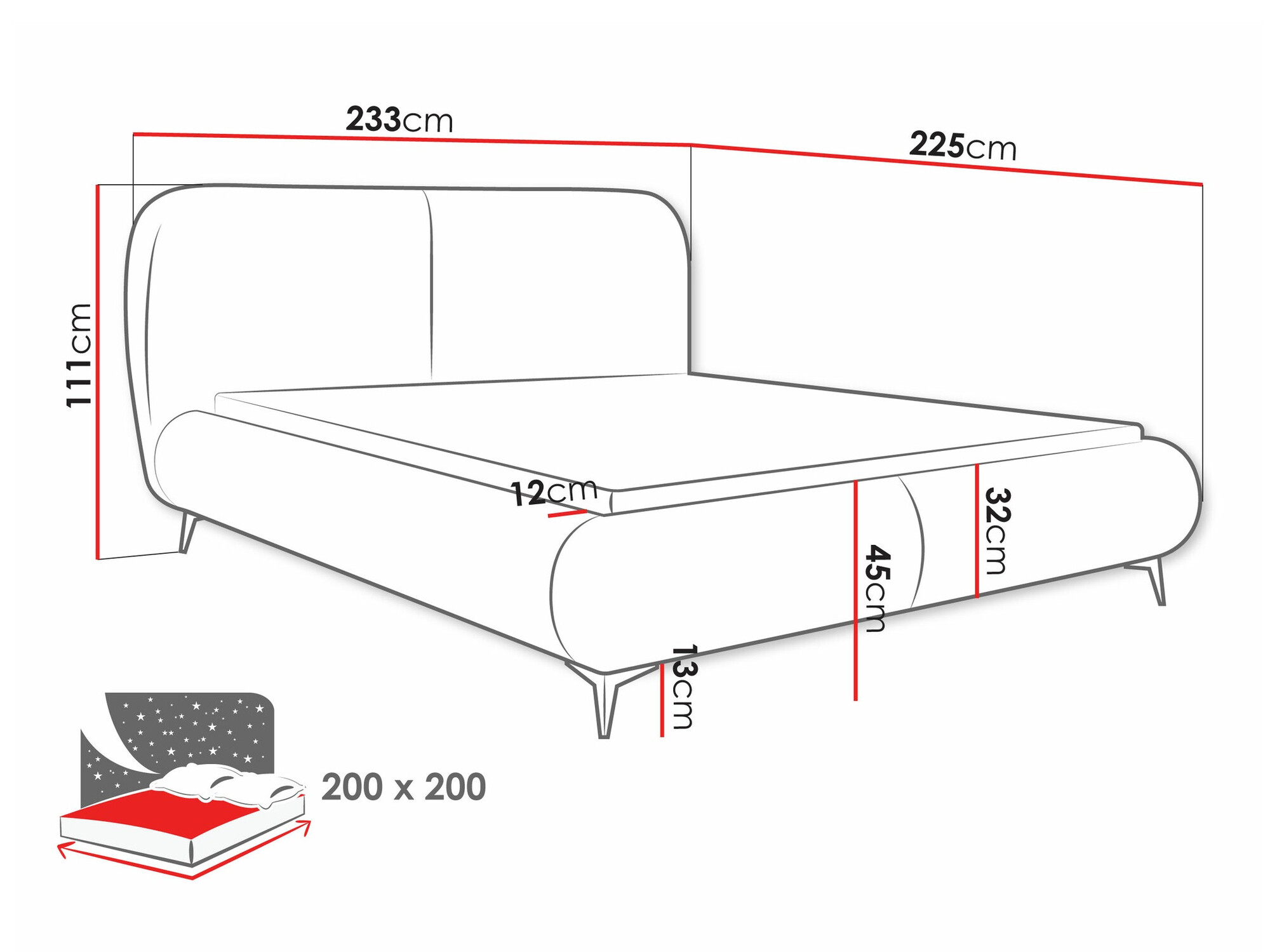 Lit TrendyNest Fenara (Coral 50)