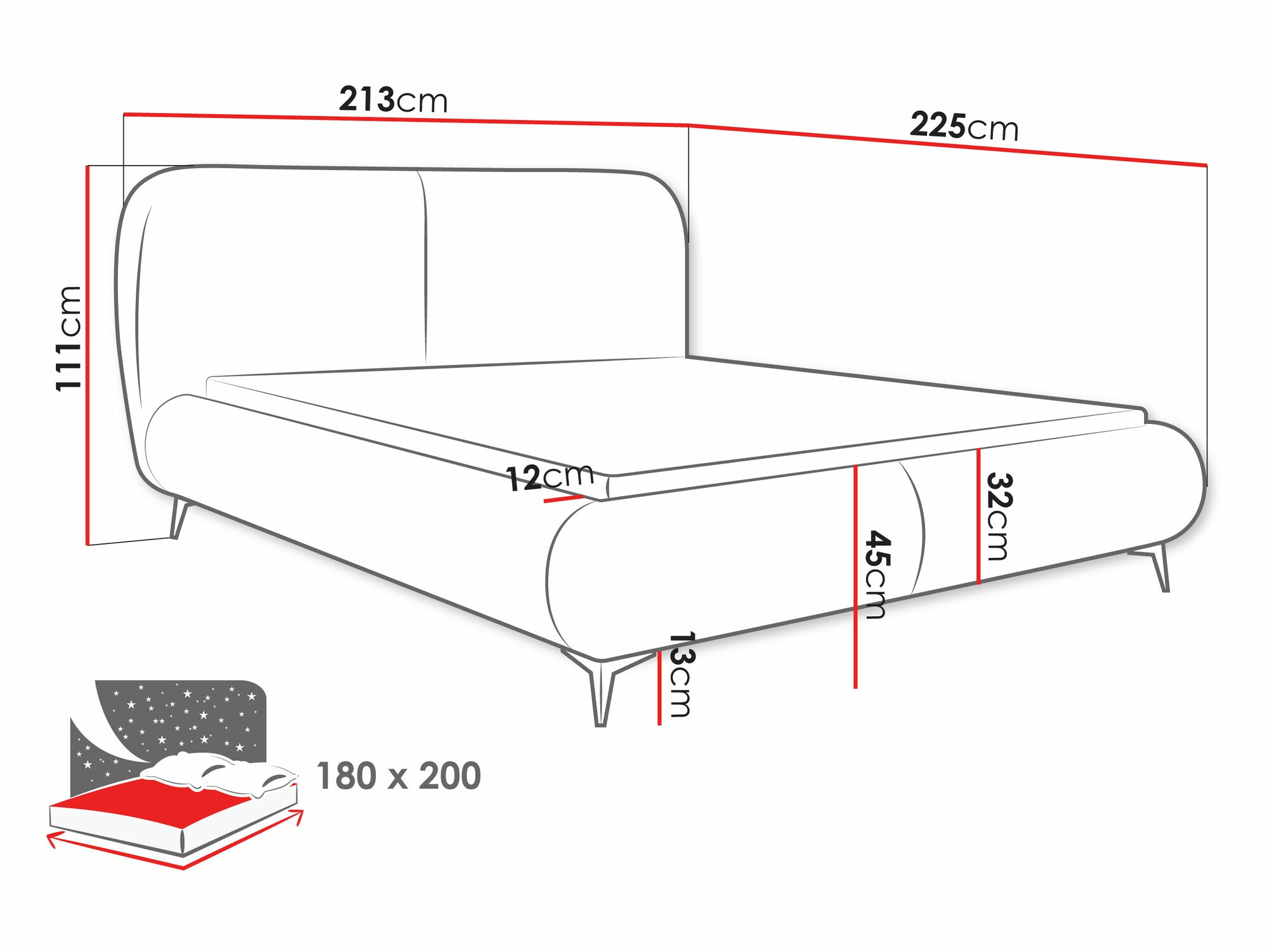 Lit TrendyNest Fenara (Coral 55)