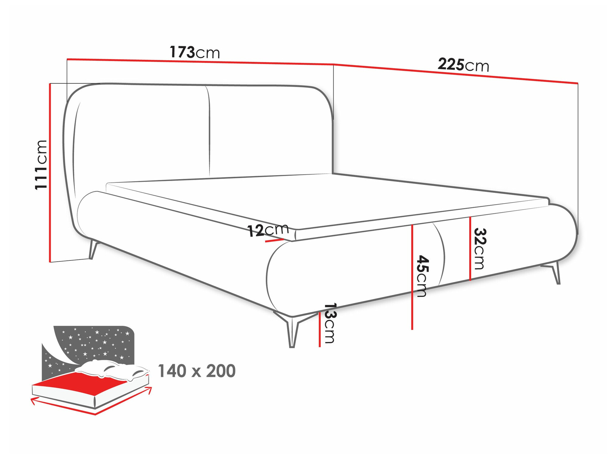 Lit TrendyNest Fenara (Coral 15)