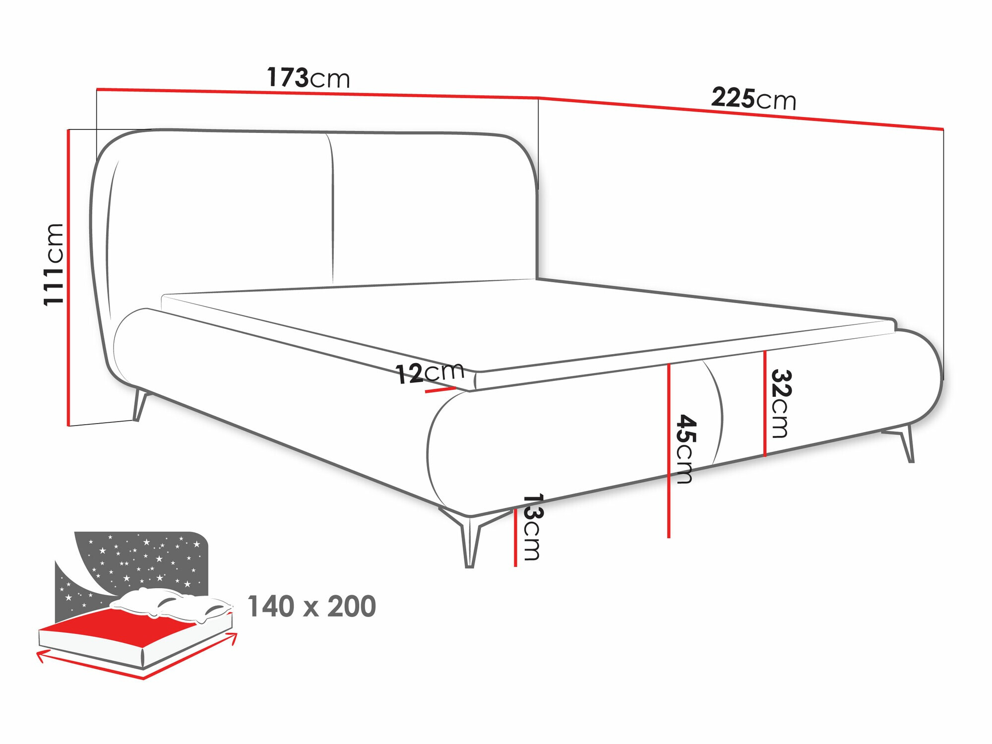 Lit TrendyNest Fenara (Coral 65)