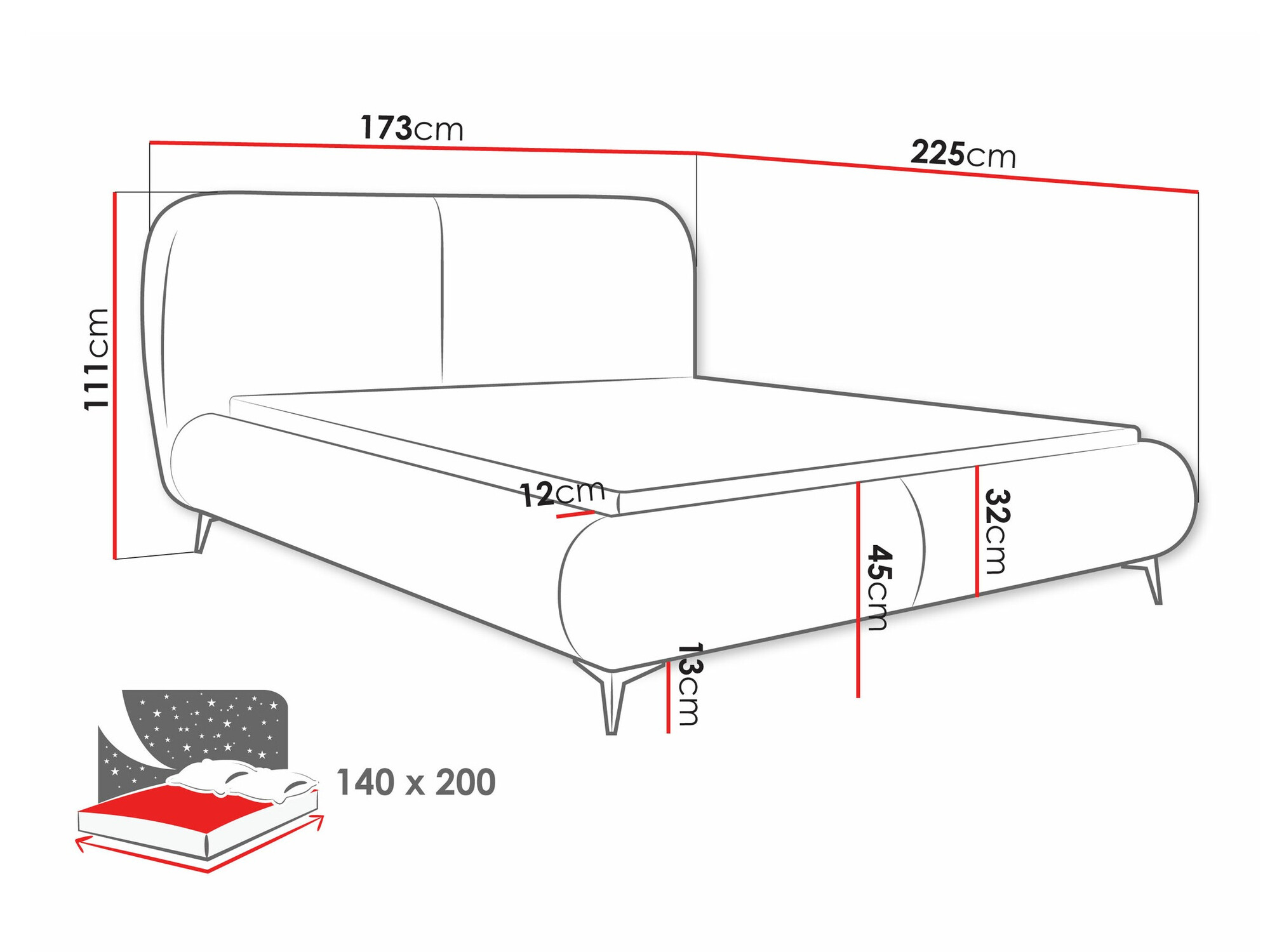 Lit TrendyNest Fenara (Coral 80)