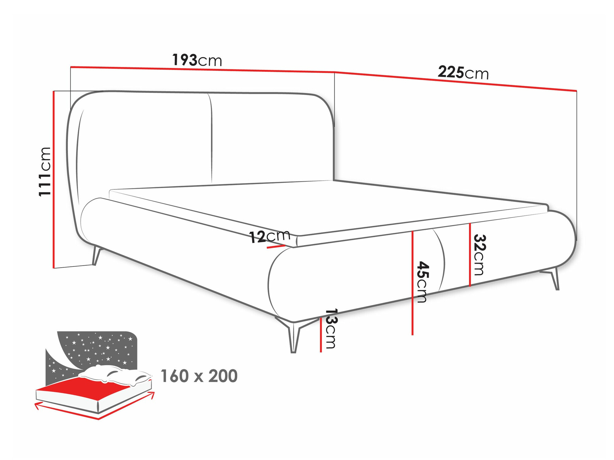 Lit TrendyNest Fenara (Coral 80)