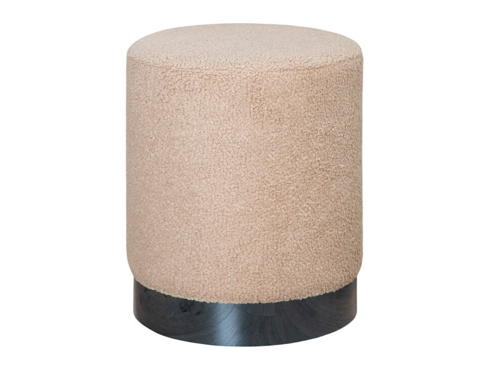 Pouf Dallas 2936 (Beige + Noir brillant)
