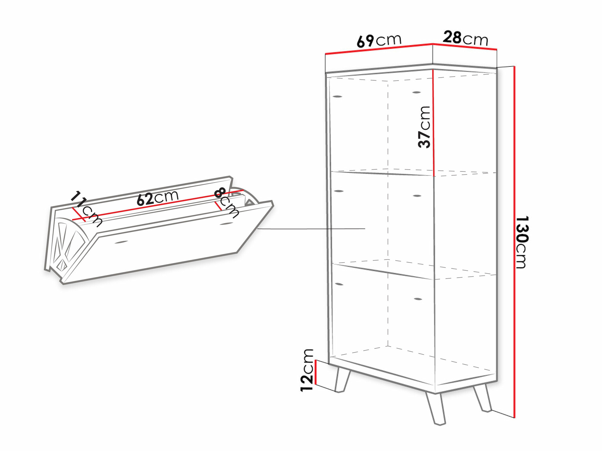 Meubles à chaussures Levtena 100