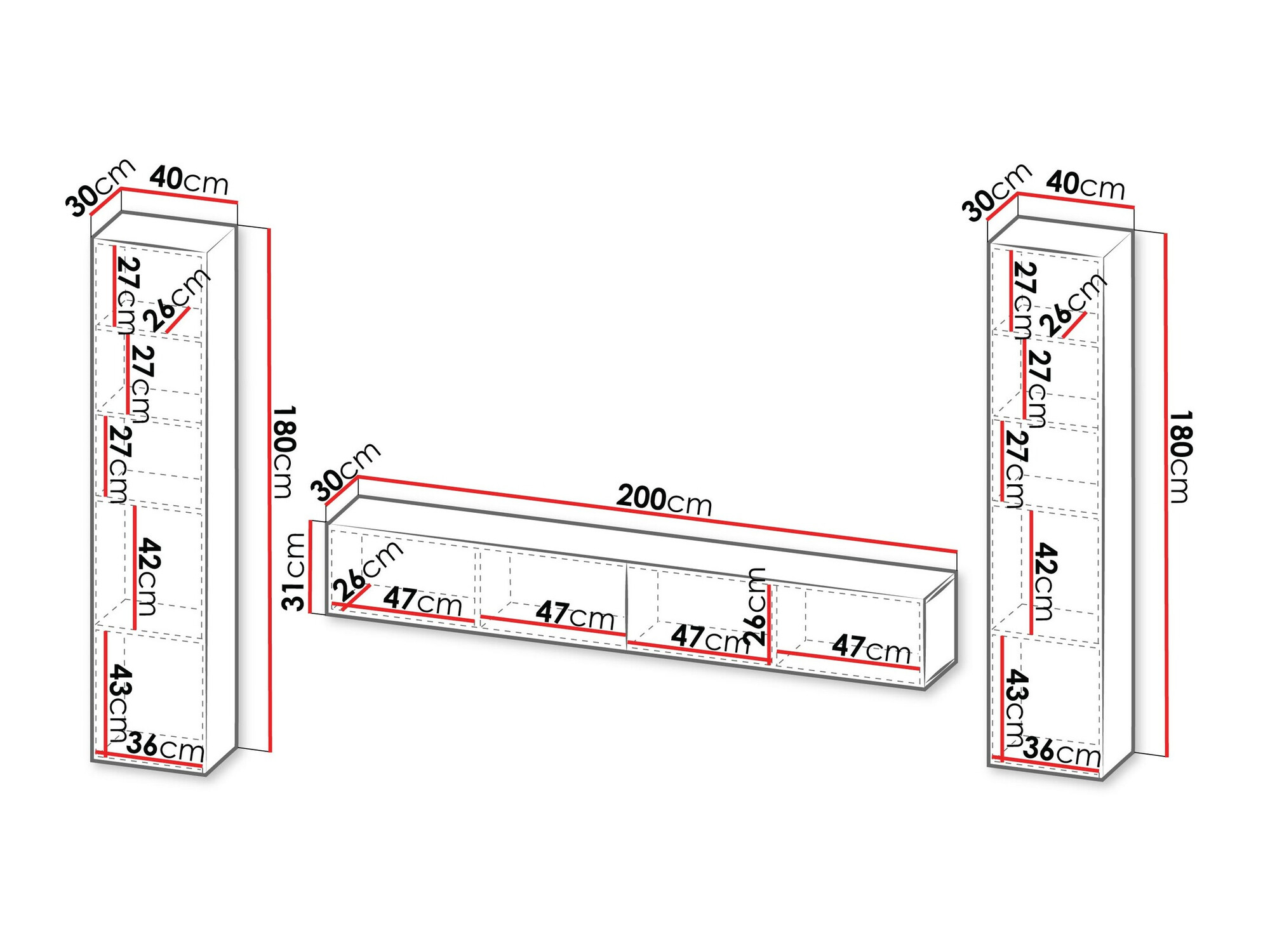 Ensemble de salon Species II (Noir)