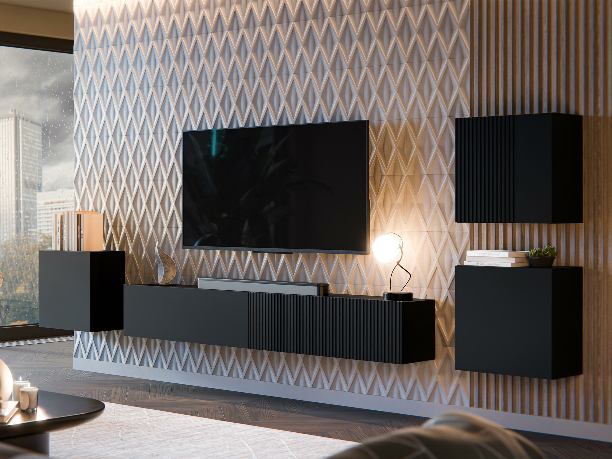 Ensemble de salon Species IV (Noir)