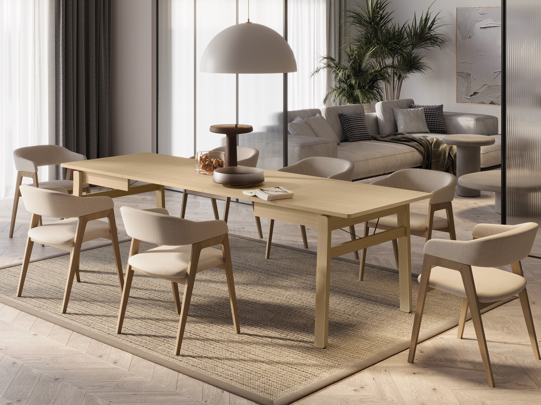 Table Fresno 172 (Chêne clair)