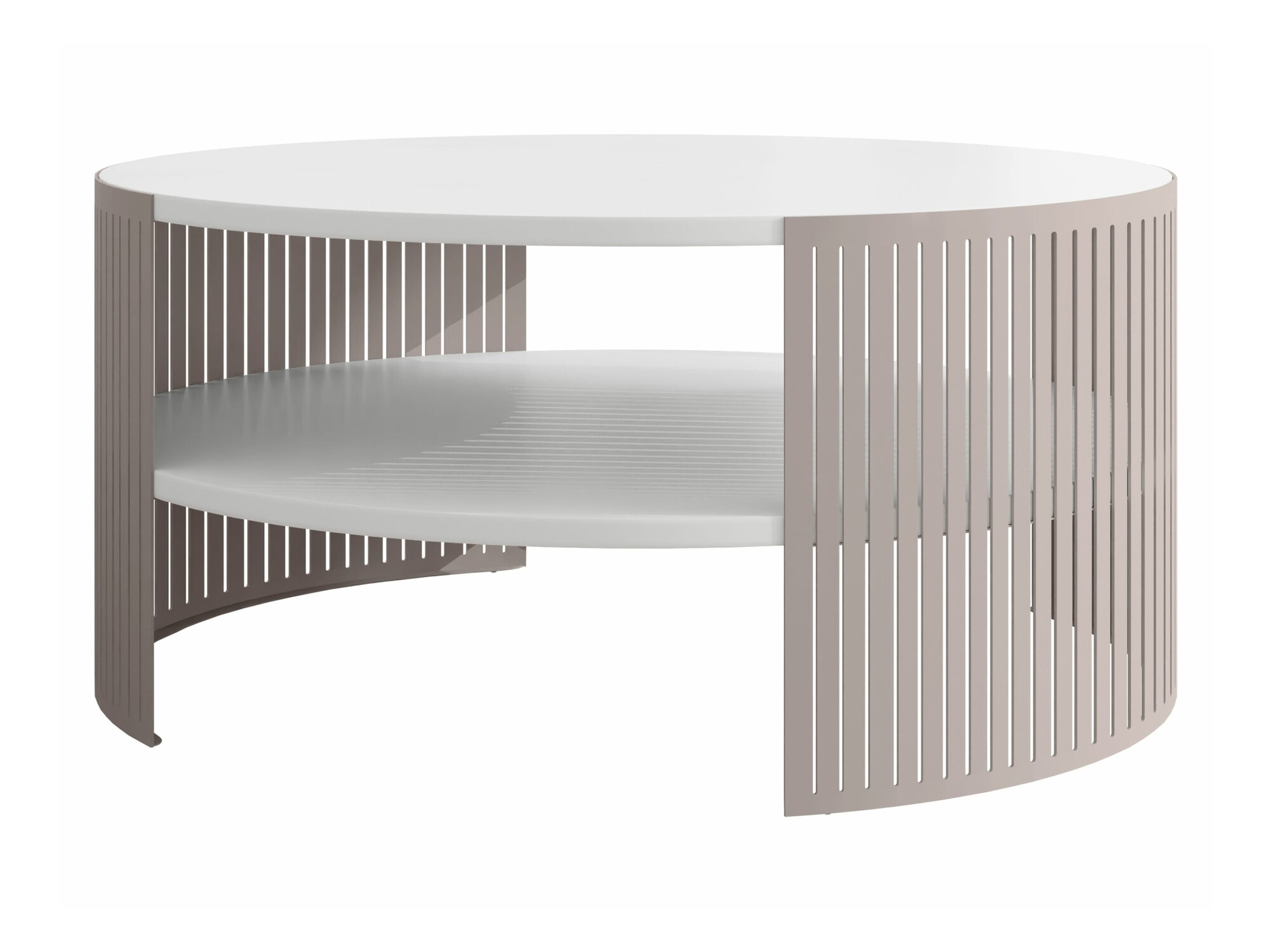 Table basse Civer VIII (Cachemire + Blanc)