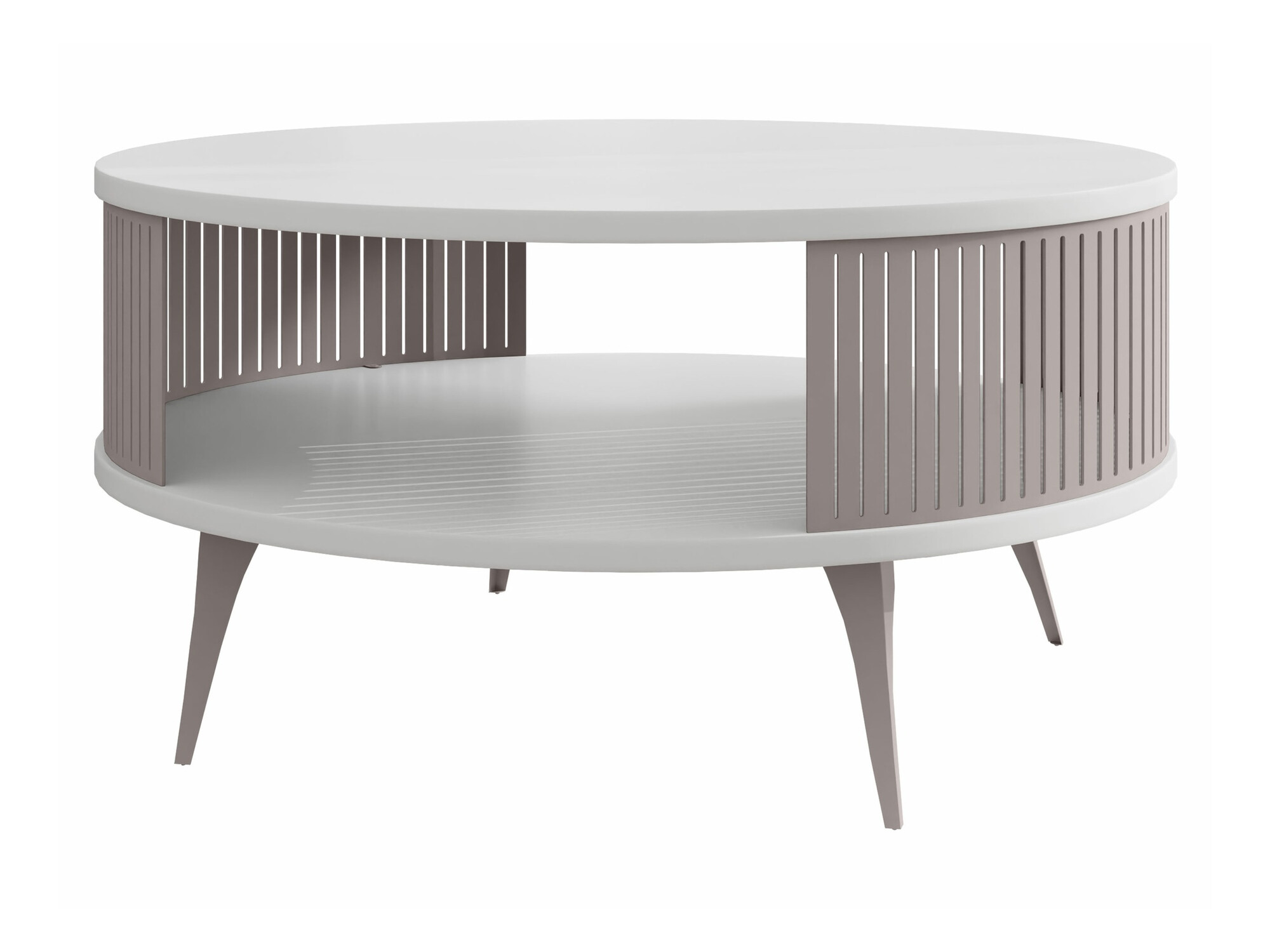 Table basse Vitum VI (Cachemire + Blanc)