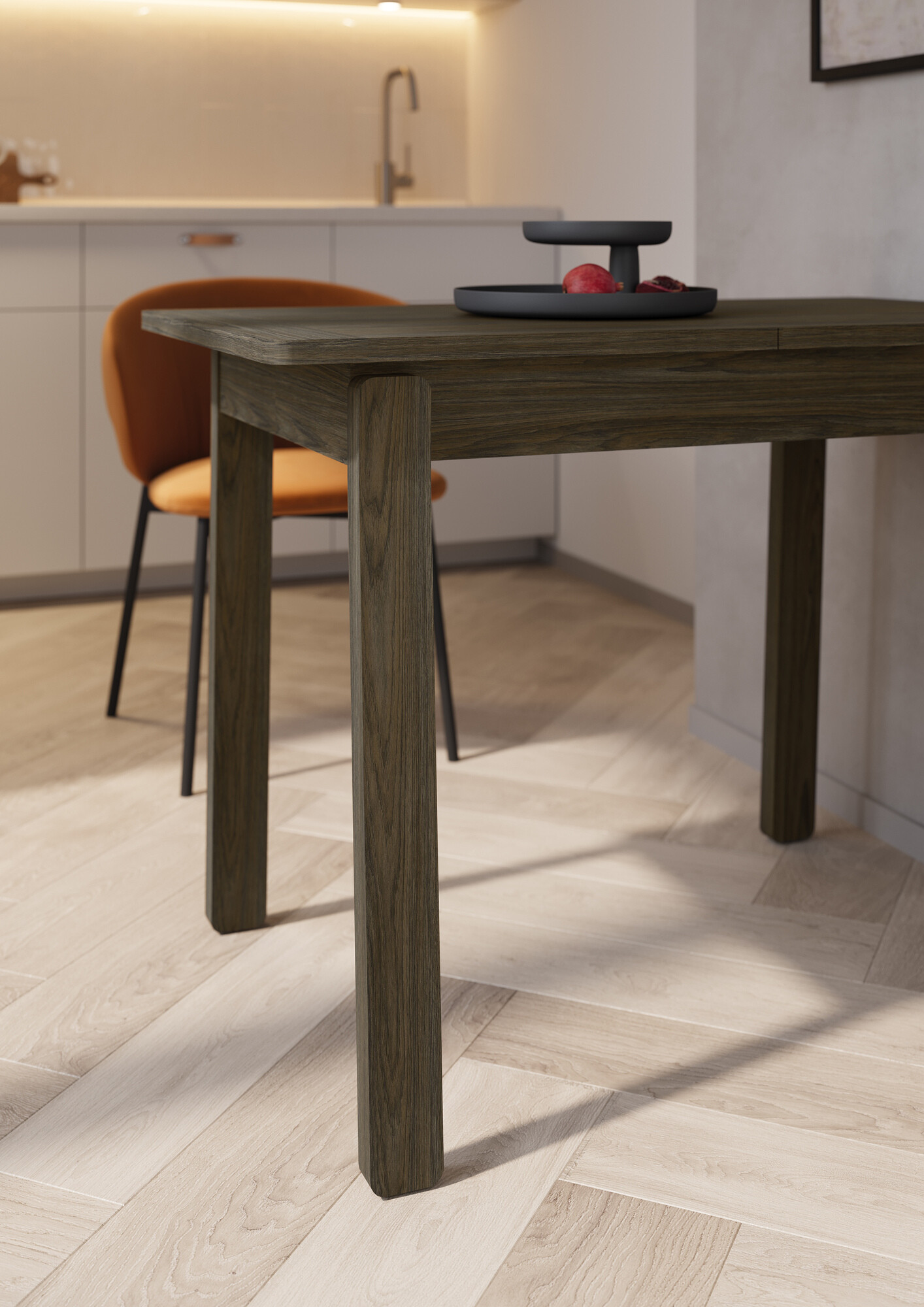 Table Fresno 173 (Chêne foncé)