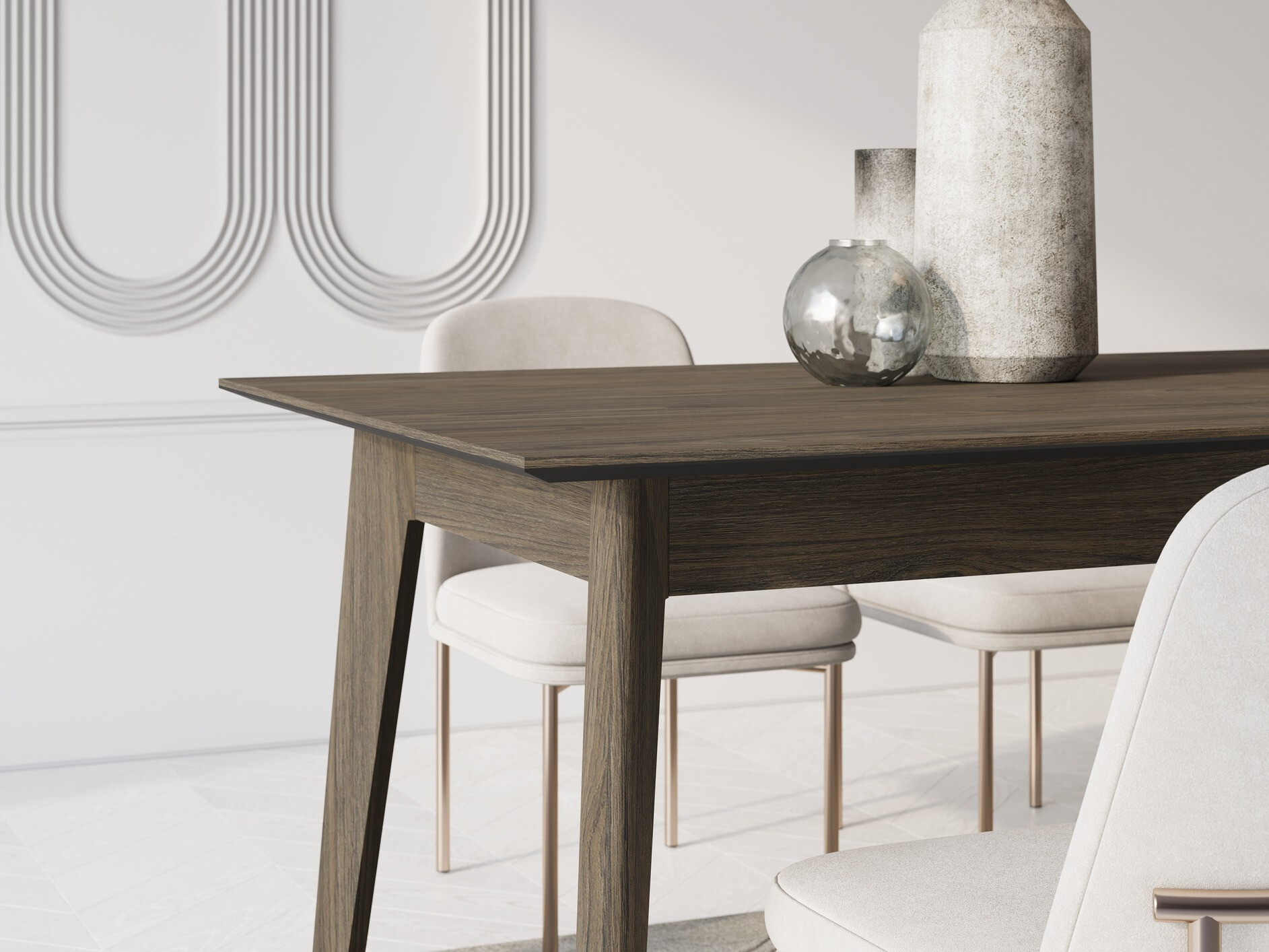 Table Fresno 174 (Chêne foncé)