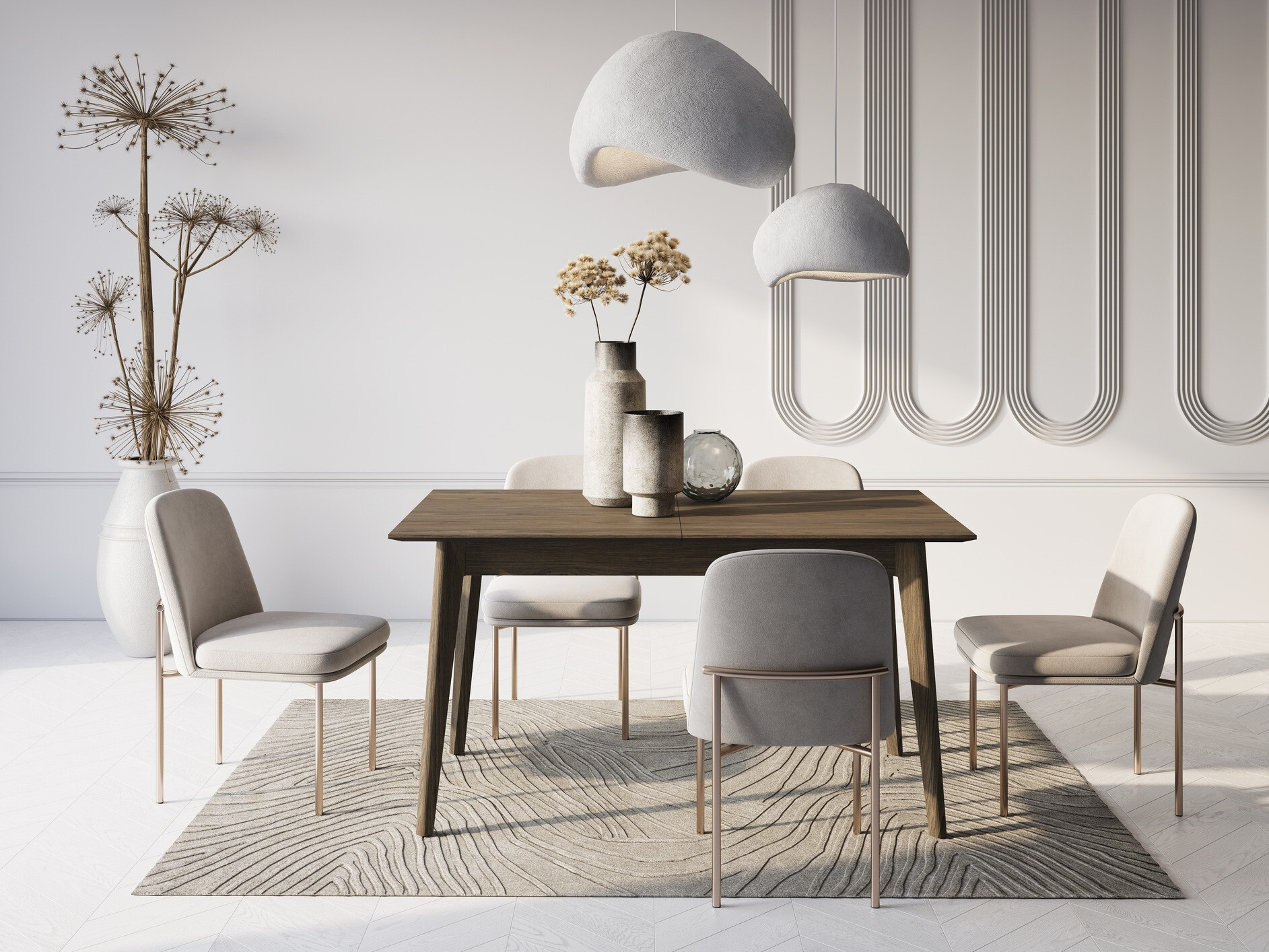 Table Fresno 174 (Chêne foncé)