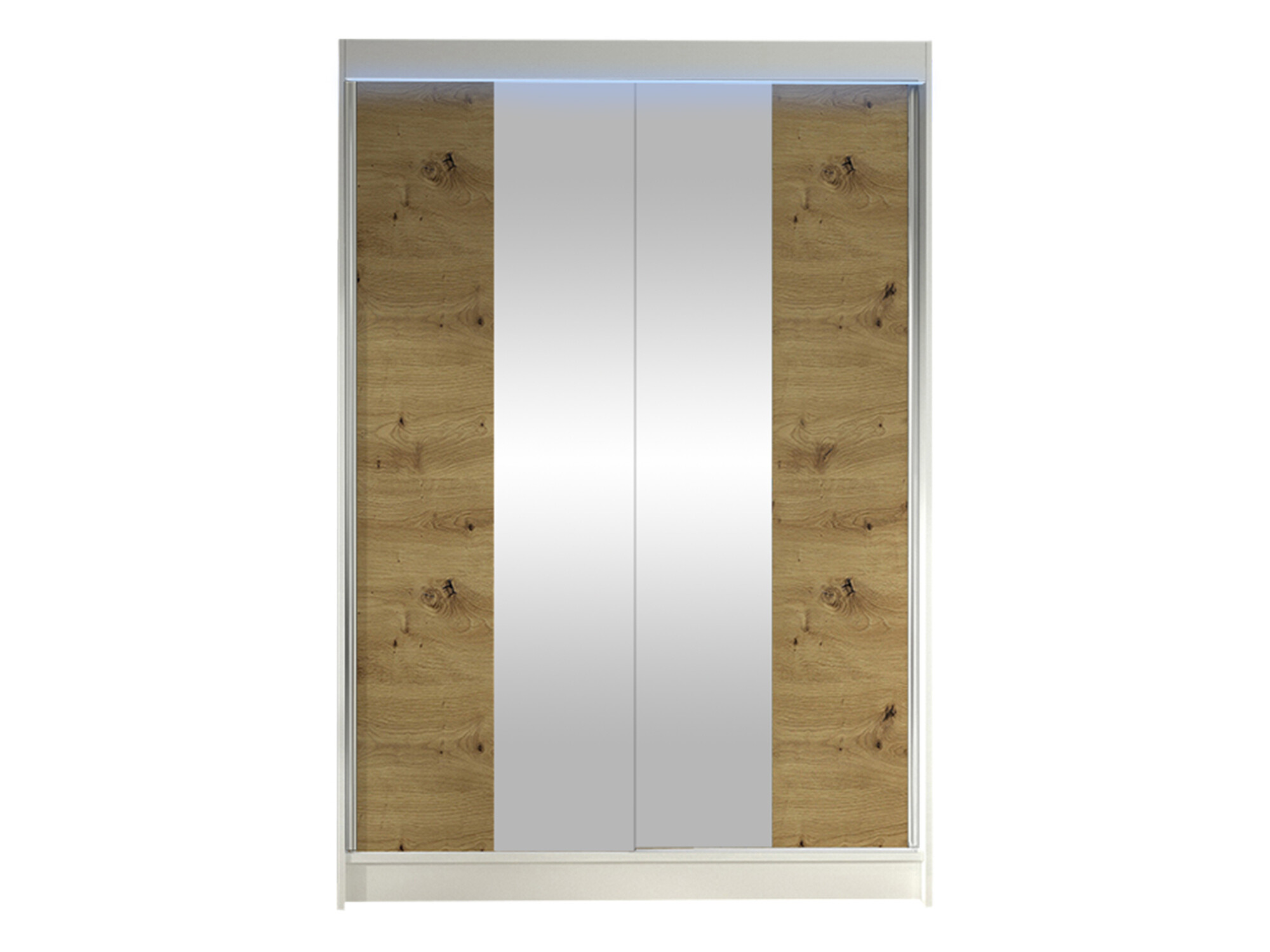 Armoire Closico Salvor II (Blanc + Chêne Artisan)