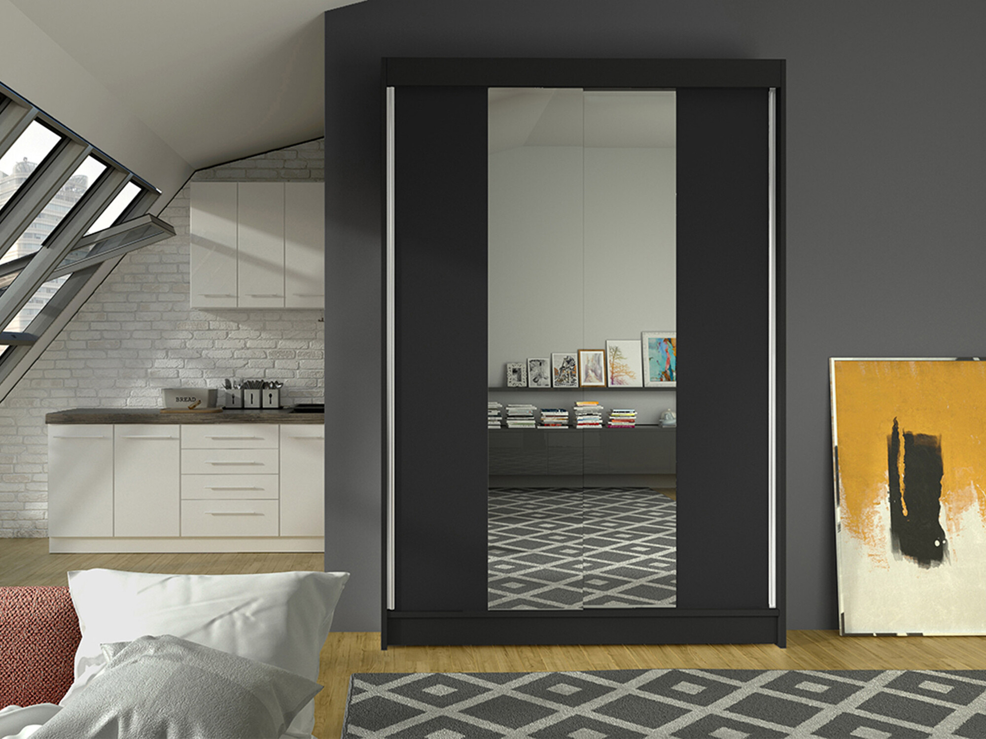 Armoire Closico Salvor II (Noir)