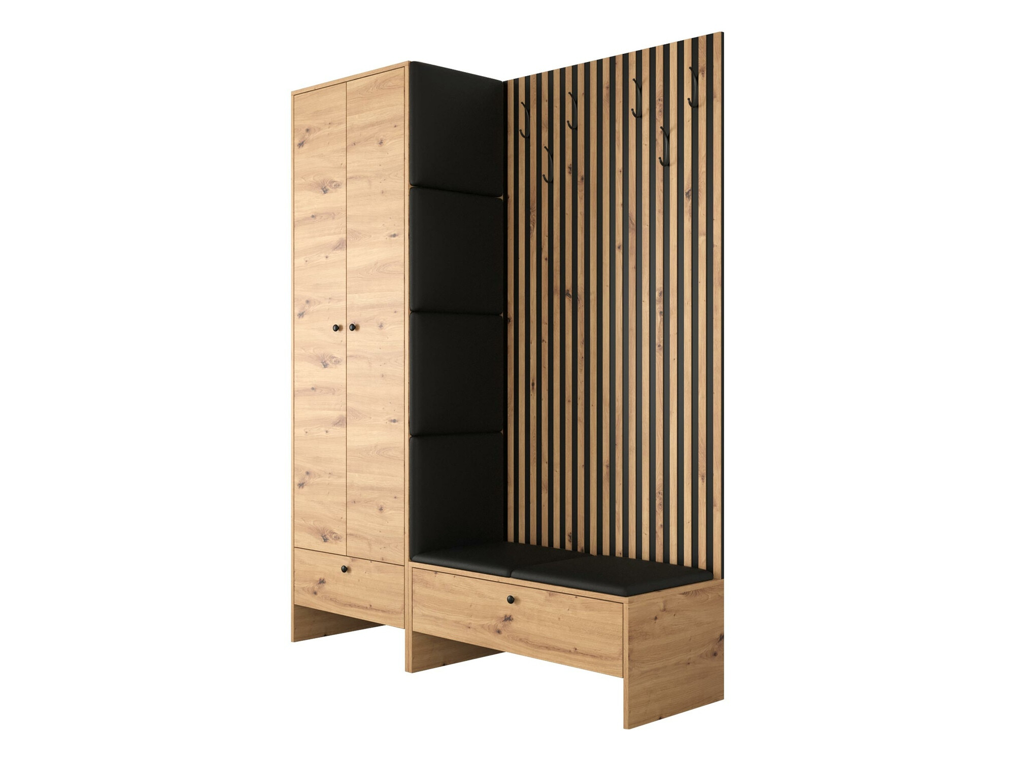 Meuble d'entrée Donio III (Chêne Artisan + Soft 011)