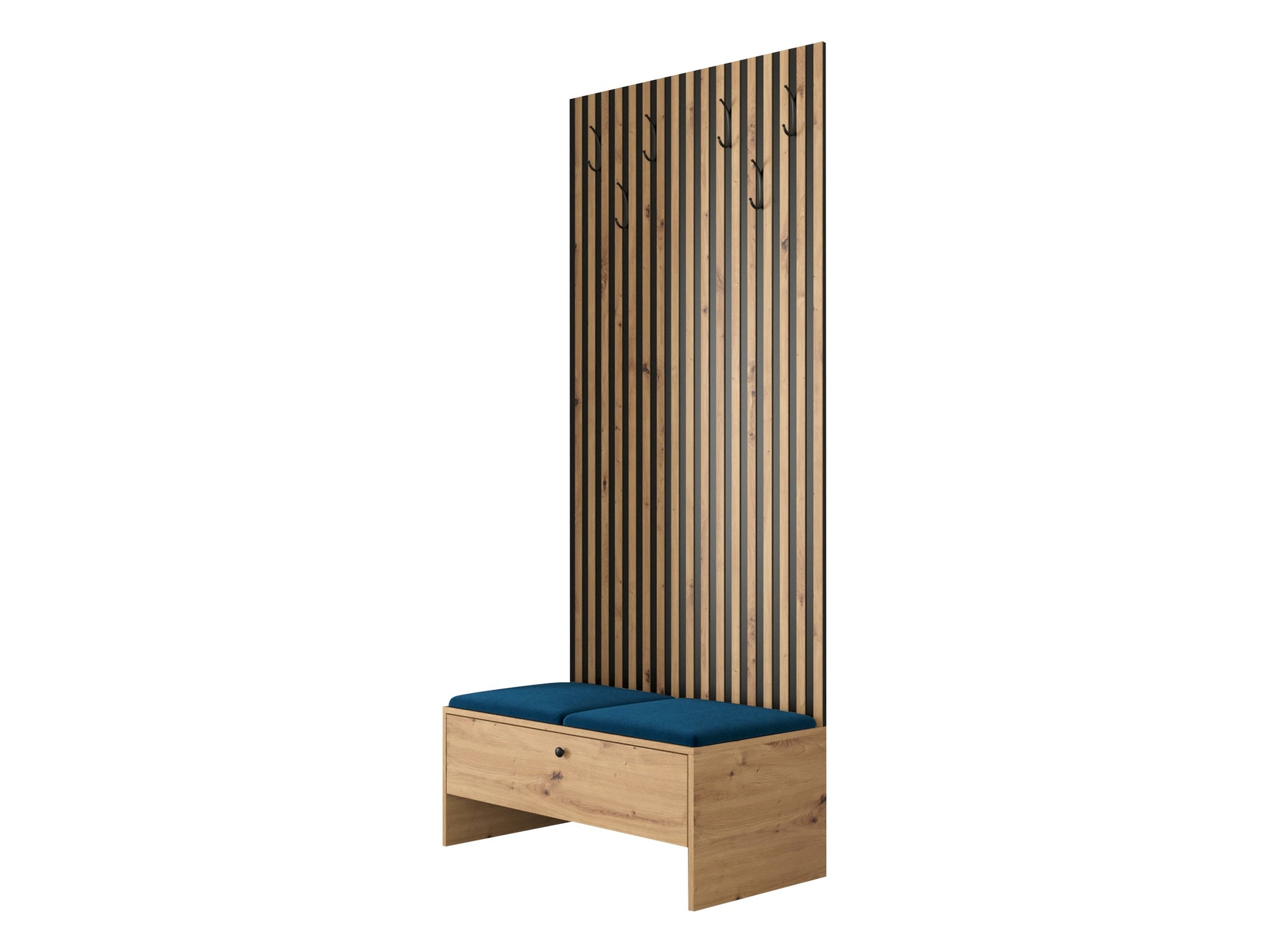 Meuble d'entrée Donio IV (Chêne Artisan + Manila 26)