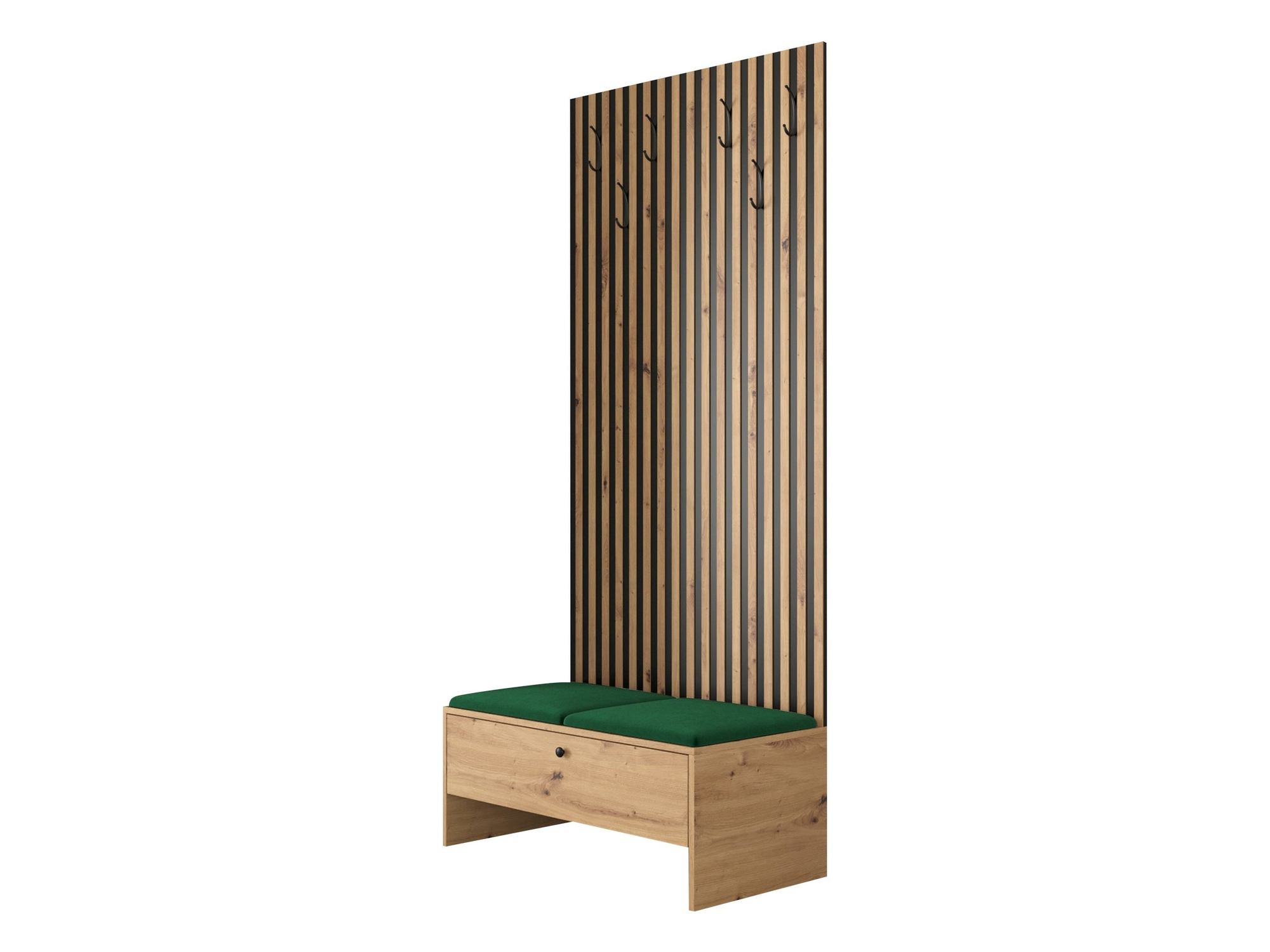 Meuble d'entrée Donio IV (Chêne Artisan + Manila 35)