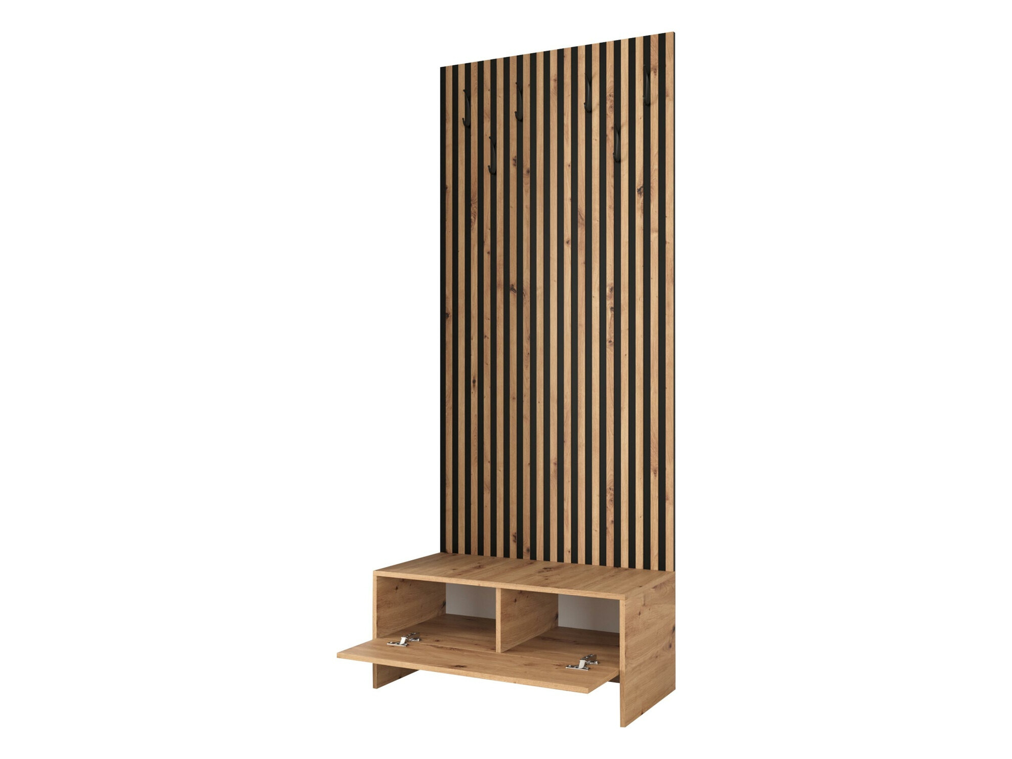 Meuble d'entrée Donio IV (Chêne Artisan + Polo 897)