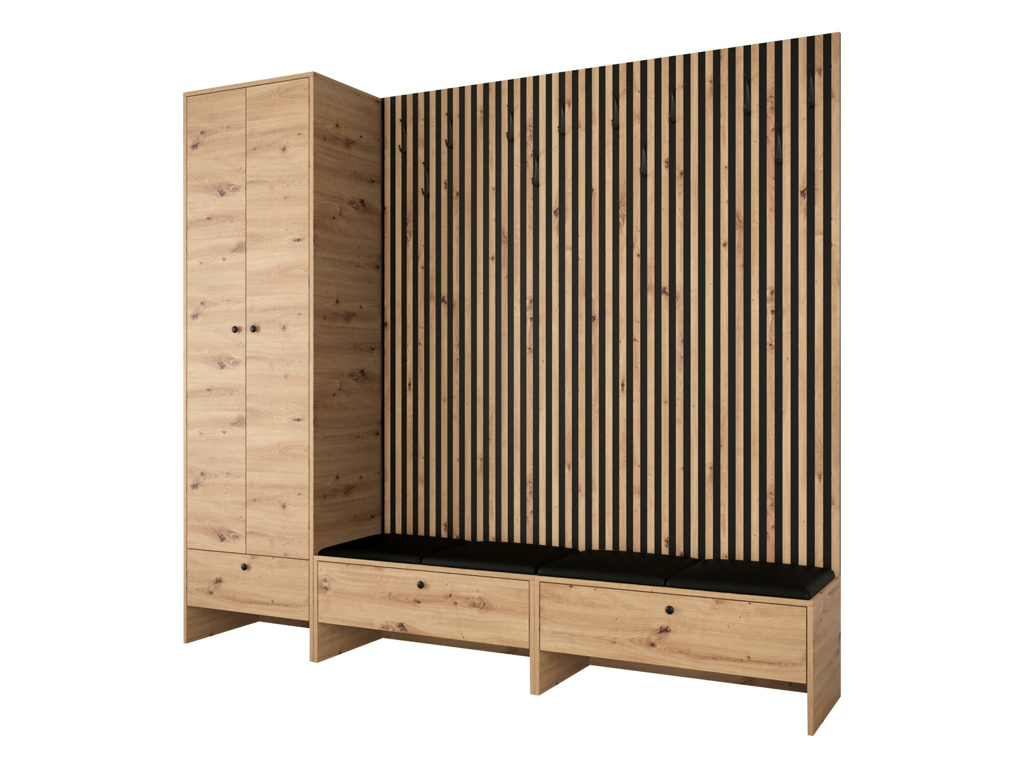 Meuble d'entrée Donio VI (Chêne Artisan + Soft 011)