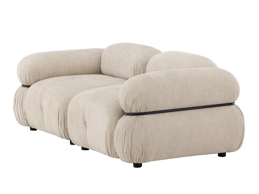 Canapé modulaire Evardale 103 (Beige + Noir)