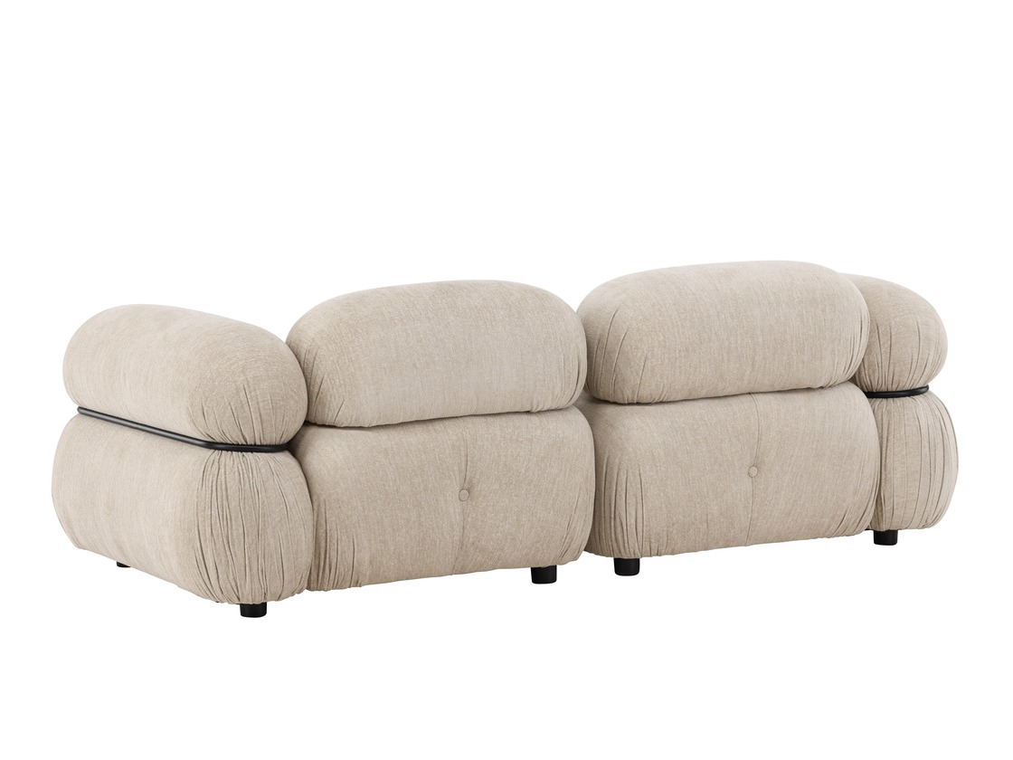 Canapé modulaire Evardale 103 (Beige + Noir)