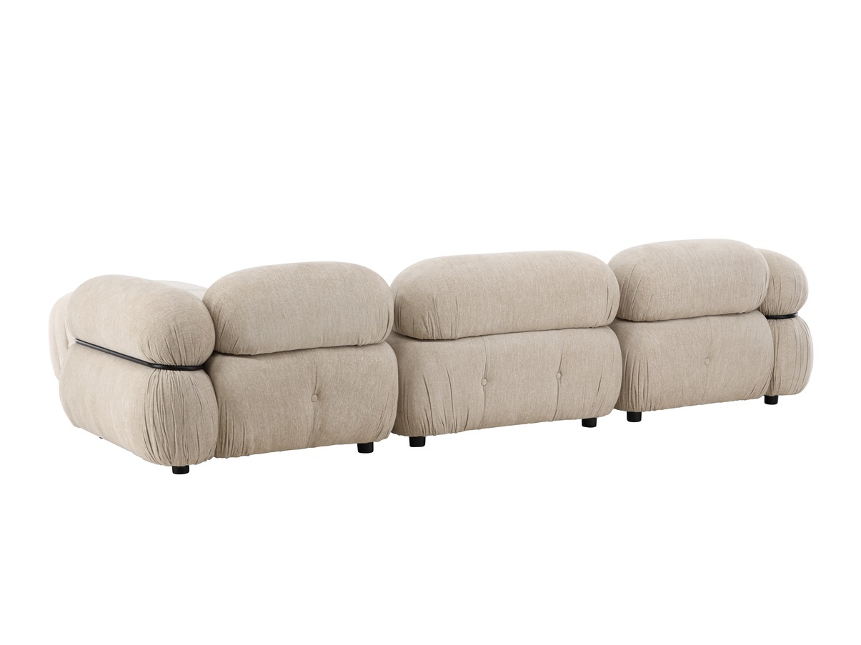 Canapé modulaire Evardale 104 (Beige + Noir)