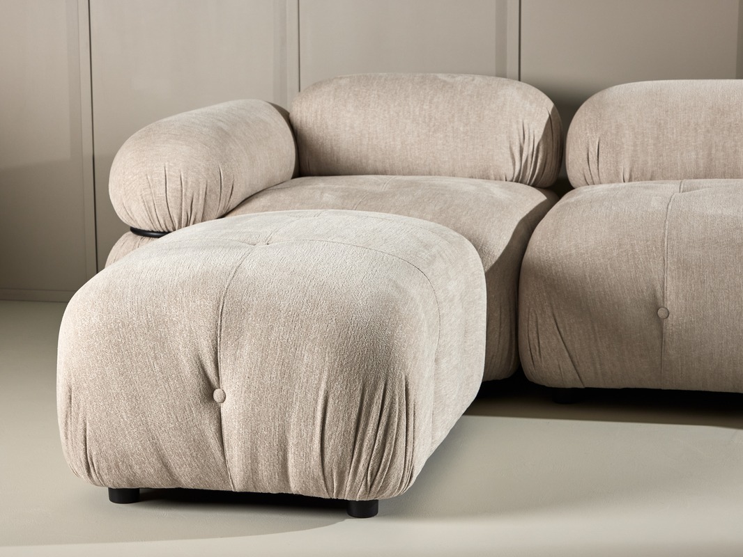 Canapé modulaire Evardale 104 (Beige + Noir)