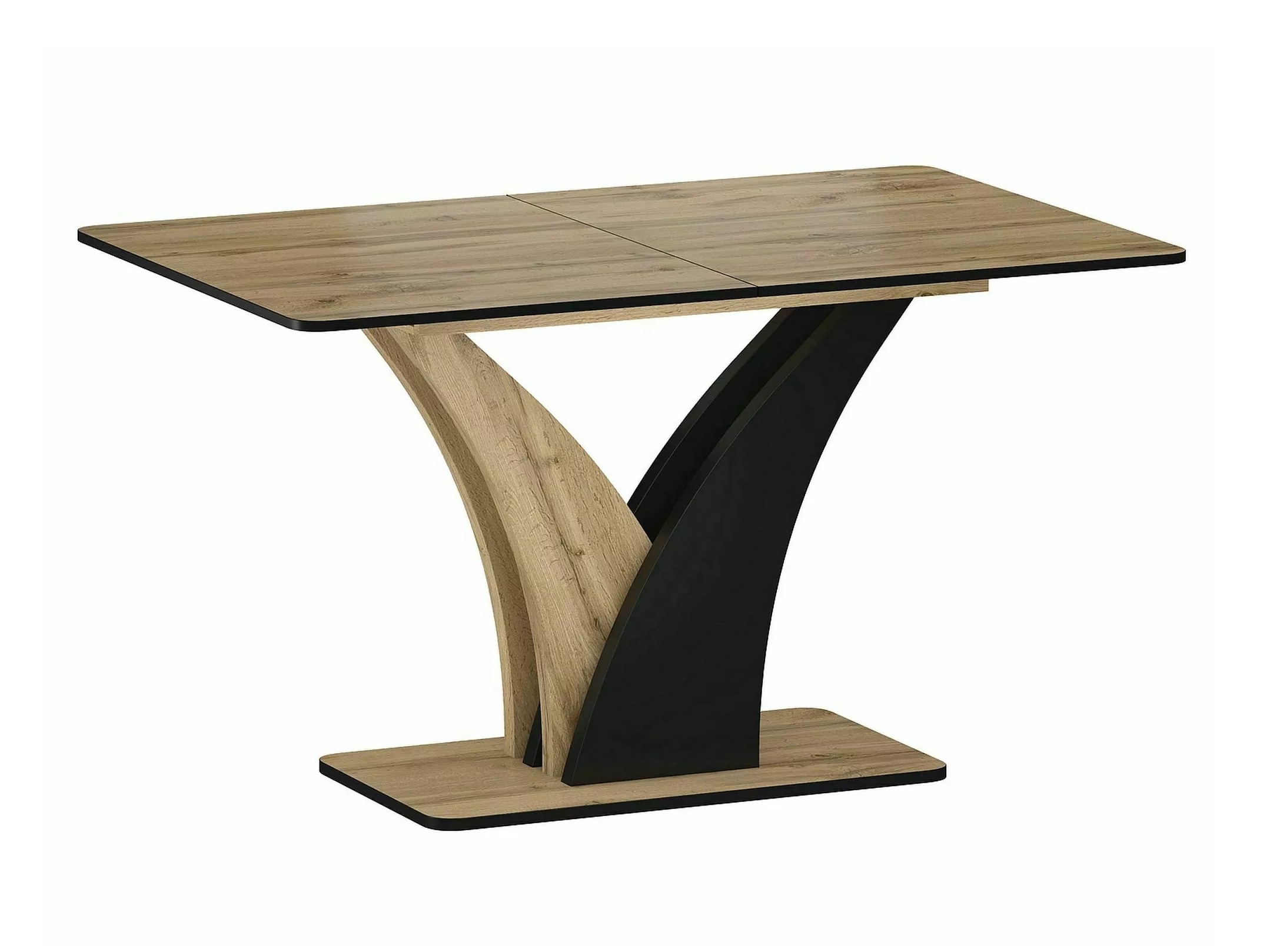 Table Detroit 761 (Chêne Artisan + Noir)