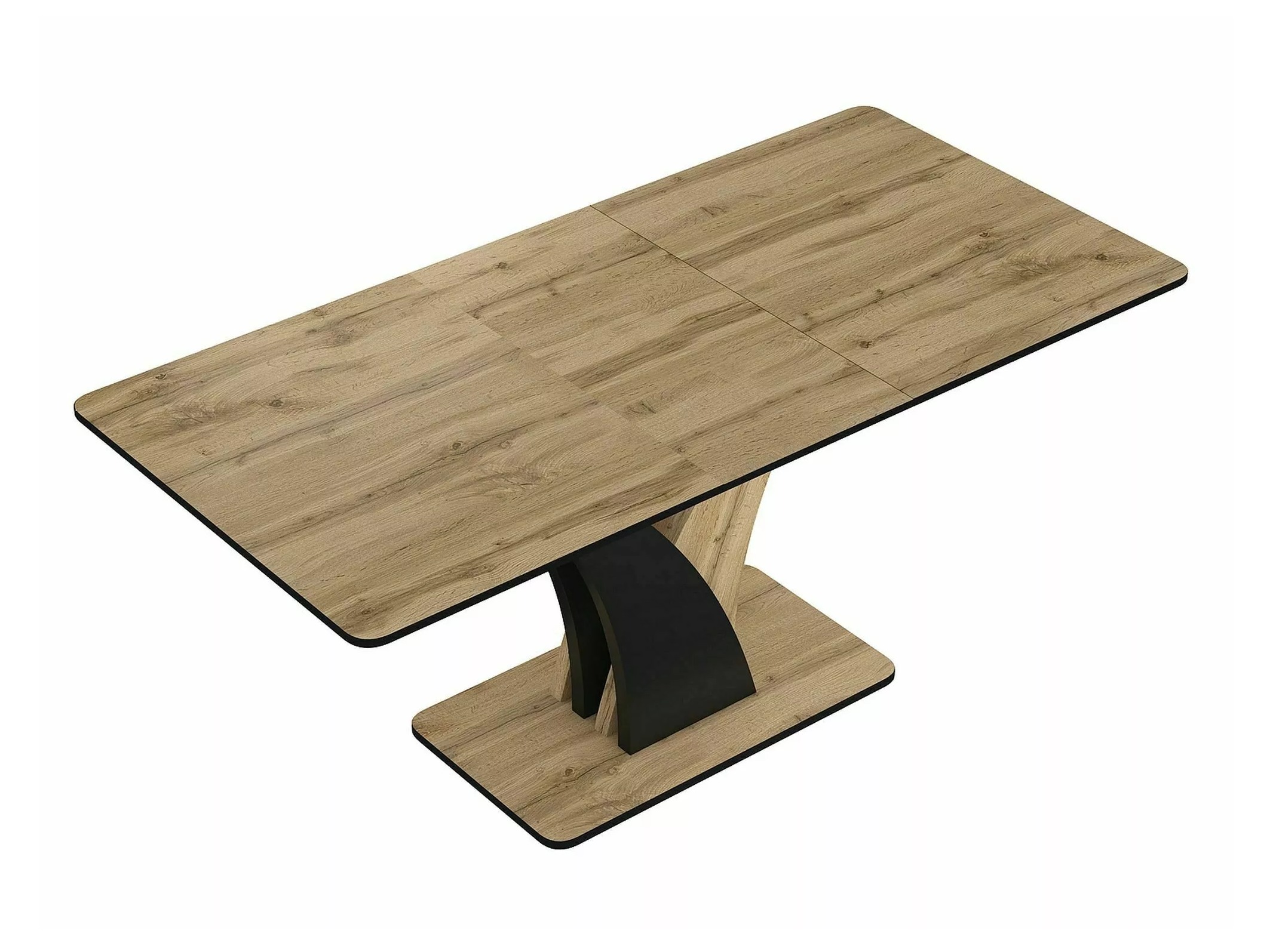 Table Detroit 761 (Chêne Artisan + Noir)