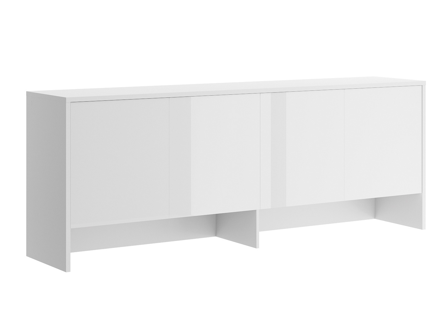 Buffet Concept Lenart IV (Blanc + Blanc brillant)