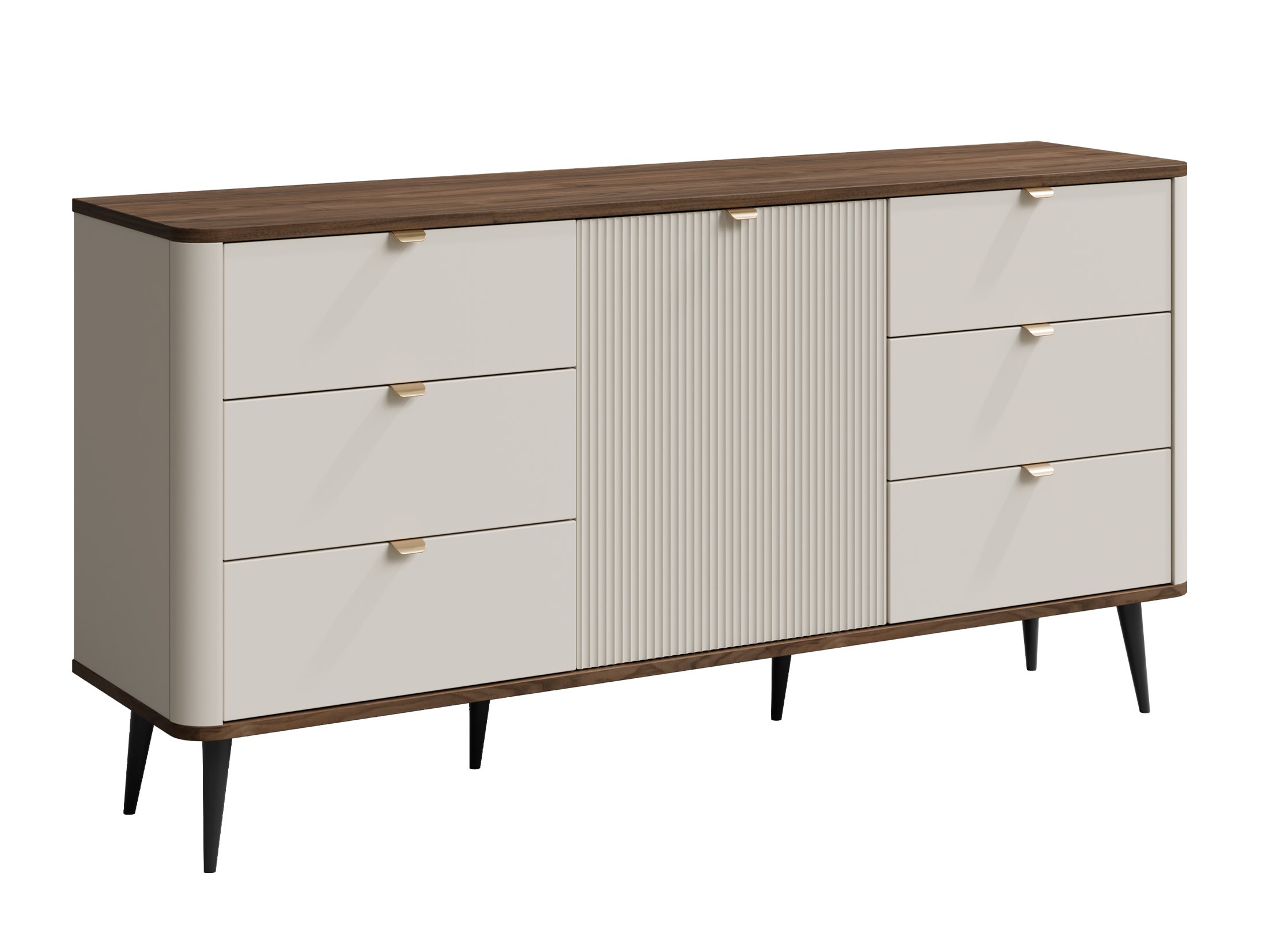 Commode Lufela 107 (Cachemire + Noyer)