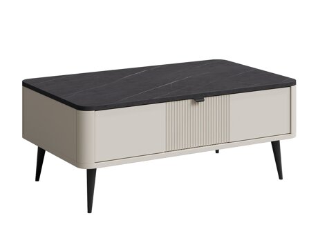 Table basse Lufela 115 (Cachemire + Marbre gris)