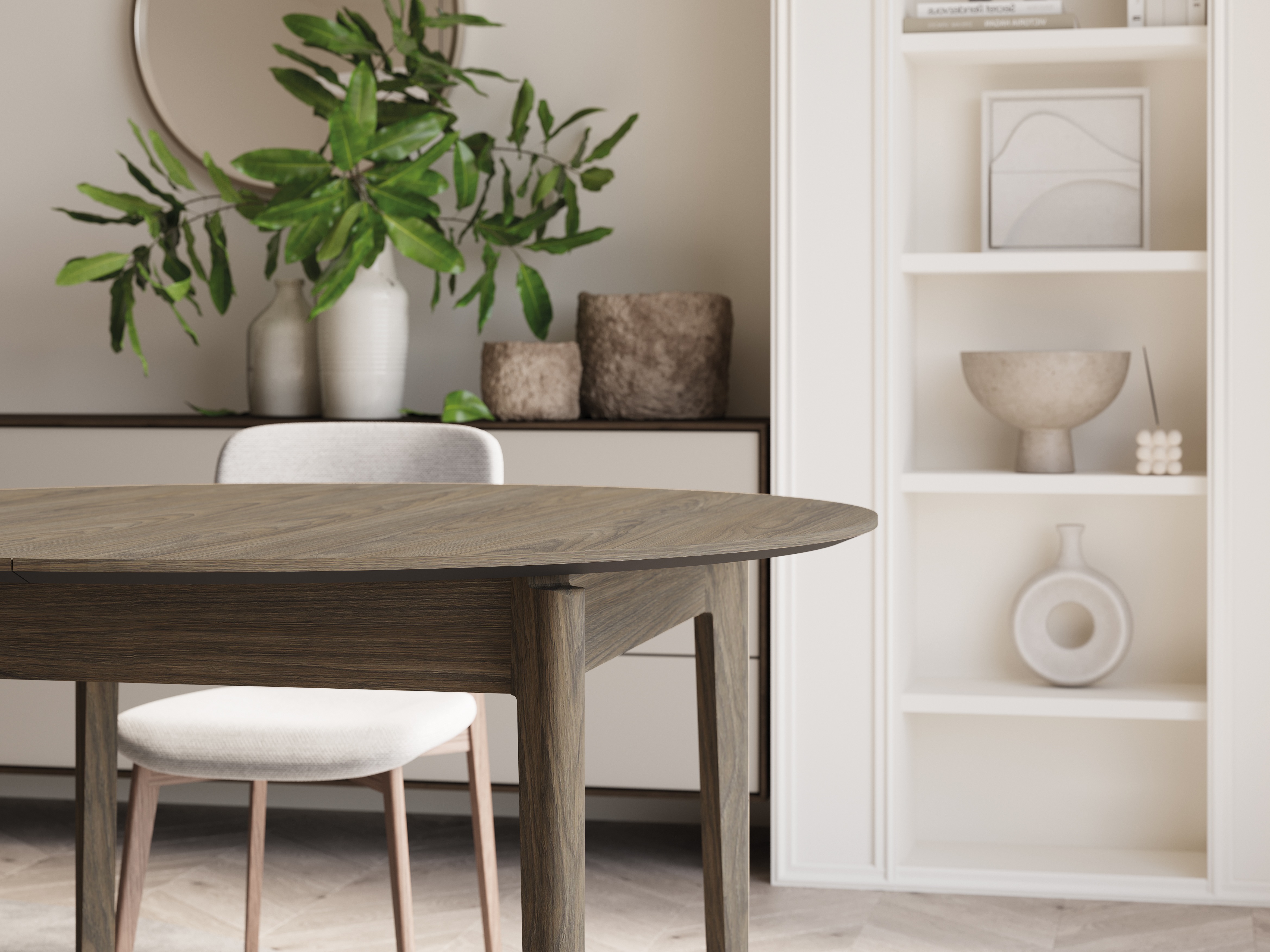 Table Fresno 175 (Chêne foncé)