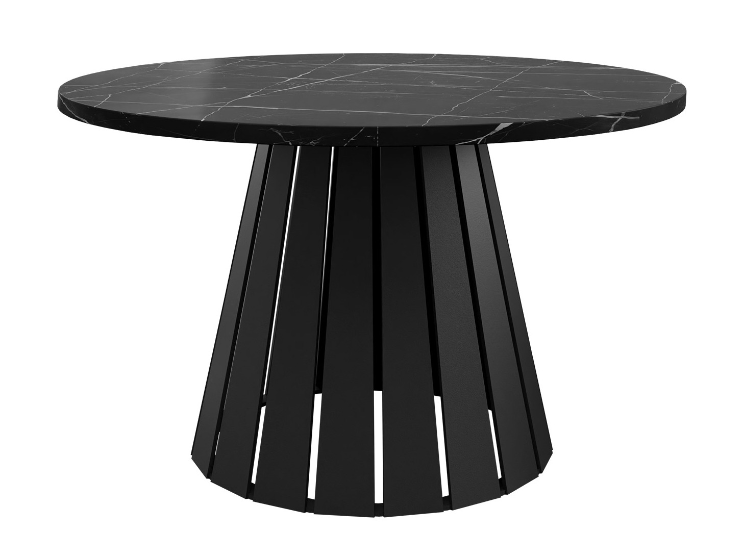 Table basse Oswego 134 (Noir + Marbre noir)