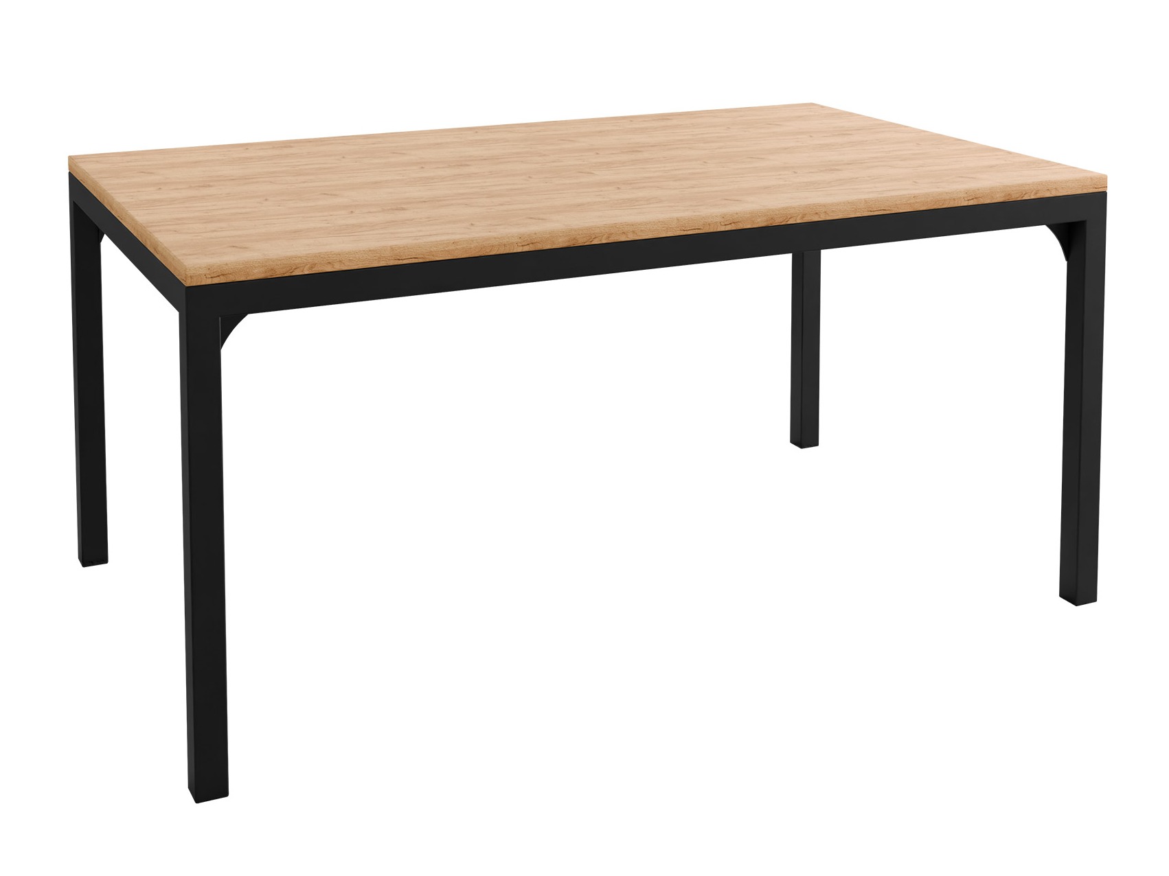 Table basse Oswego 138 (Chêne doré artisanal + Noir)