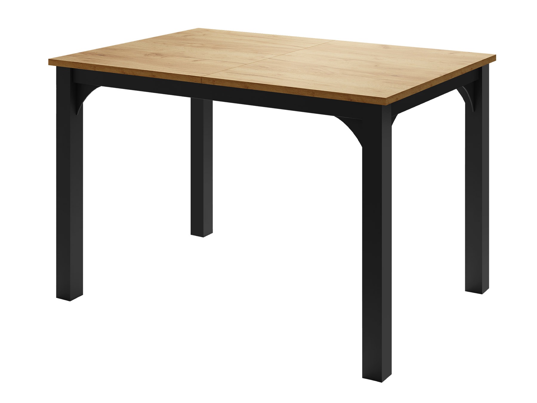 Table Oswego 135 (Chêne Craft doré + Noir)