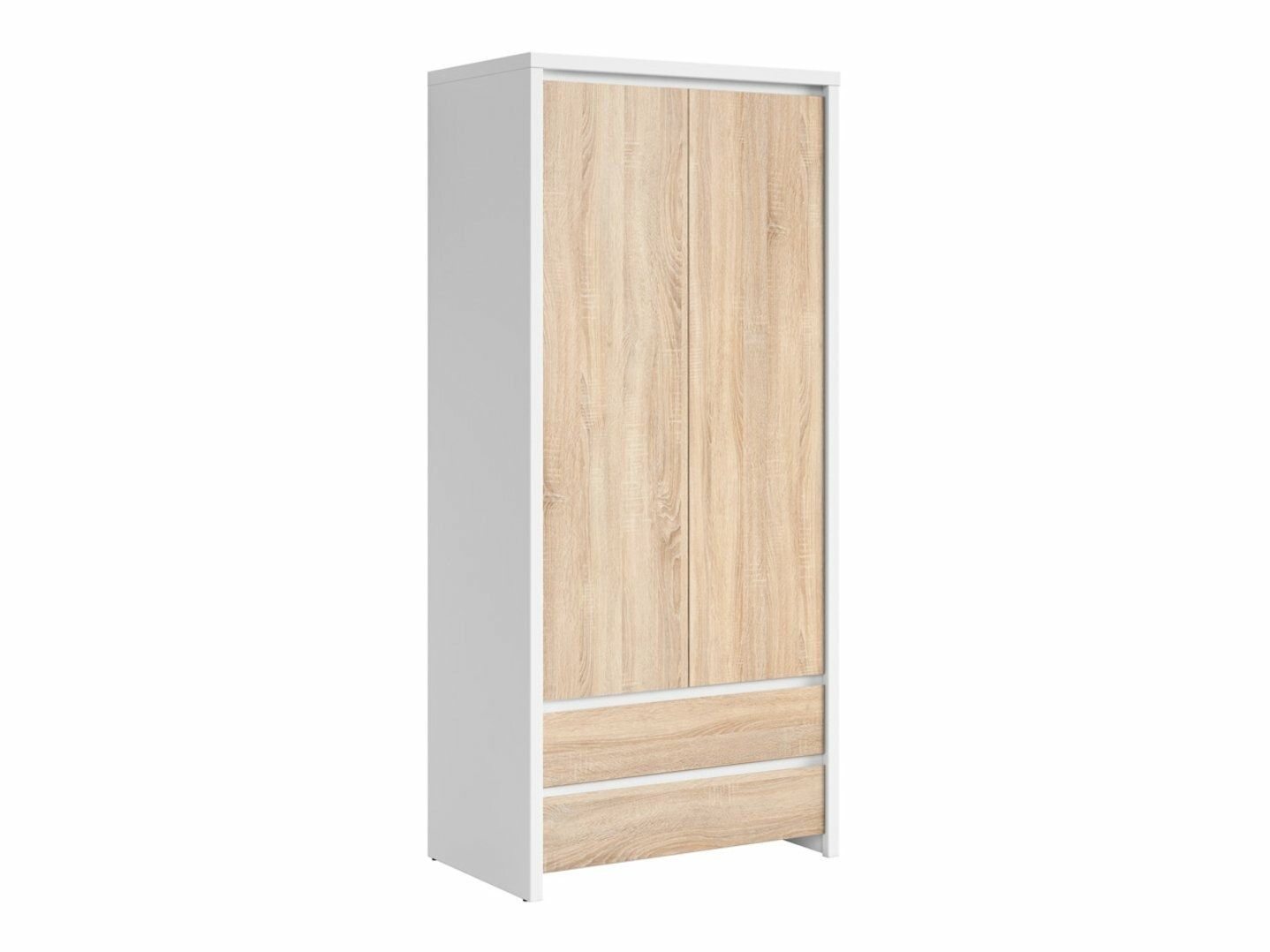 Armoire Nolroma 117 (Blanc + Sonoma chêne)