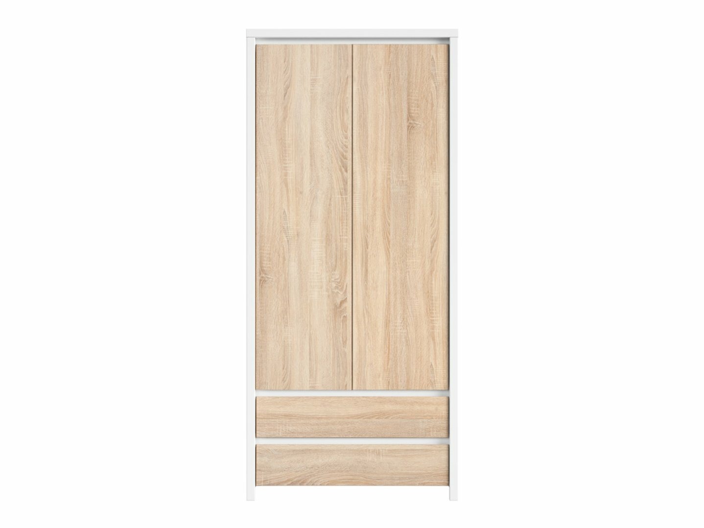 Armoire Nolroma 117 (Blanc + Sonoma chêne)