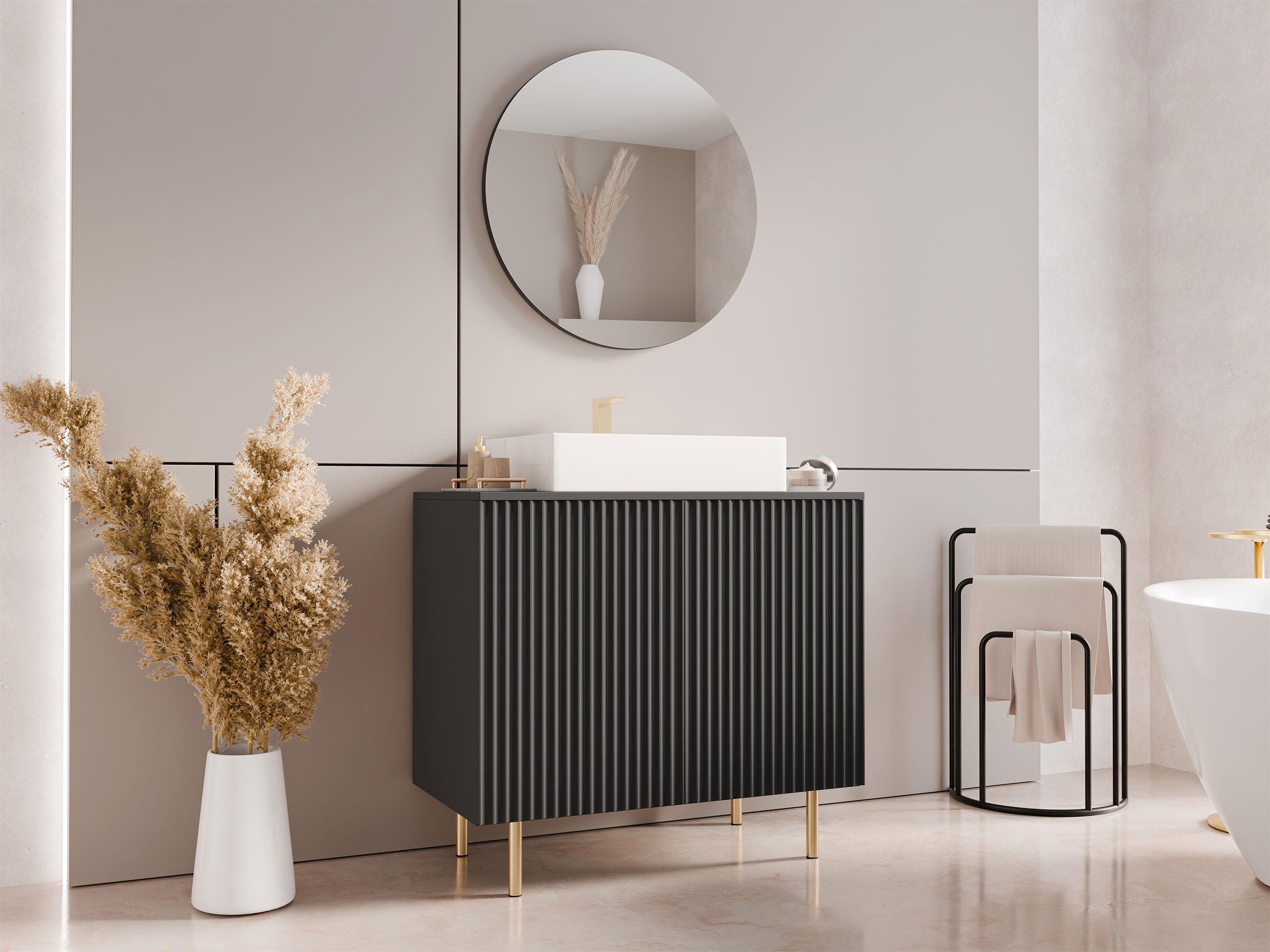 Ensemble de salle de bain Decus I (Noir)