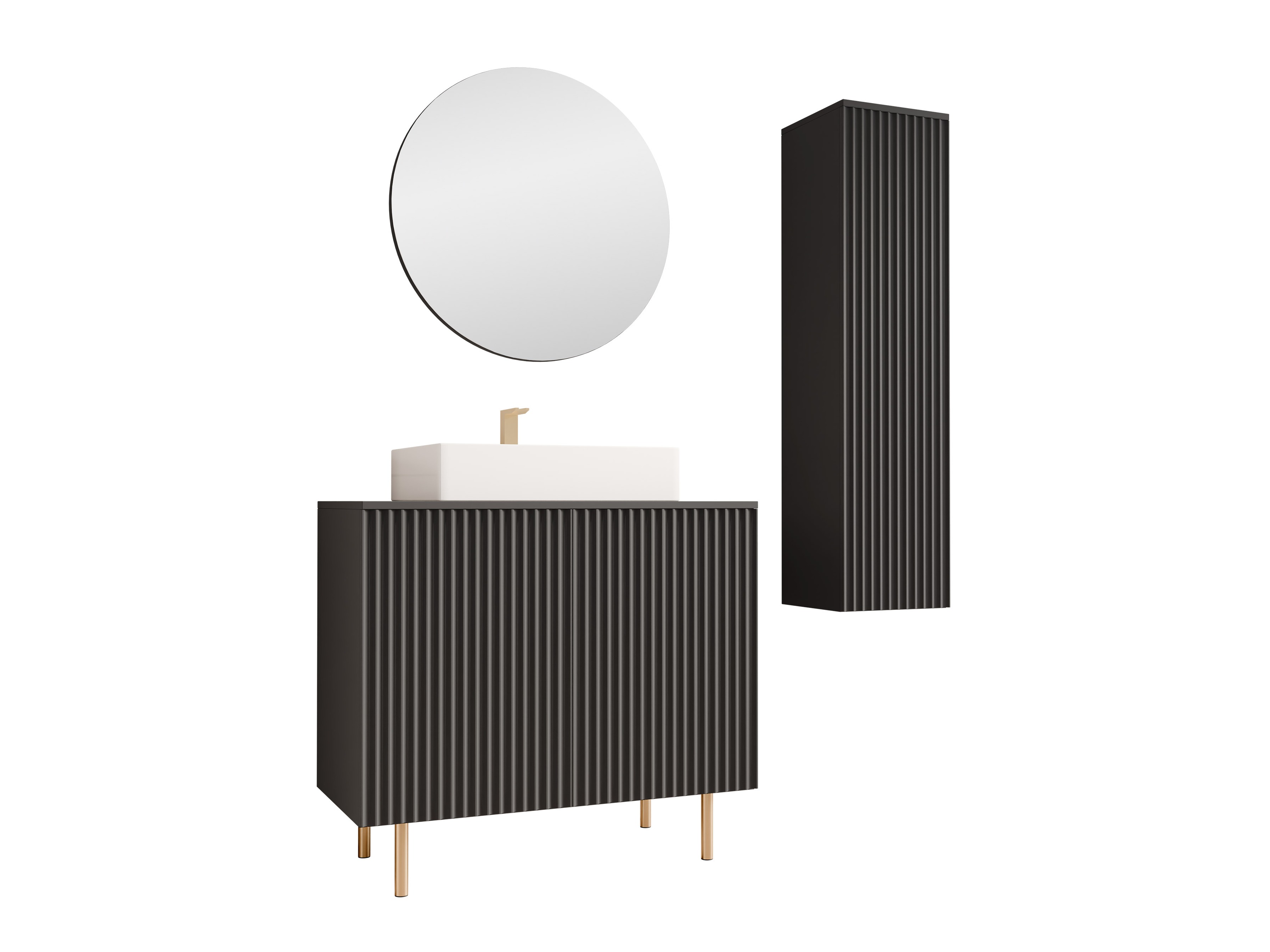 Ensemble de salle de bain Decus II (Noir)