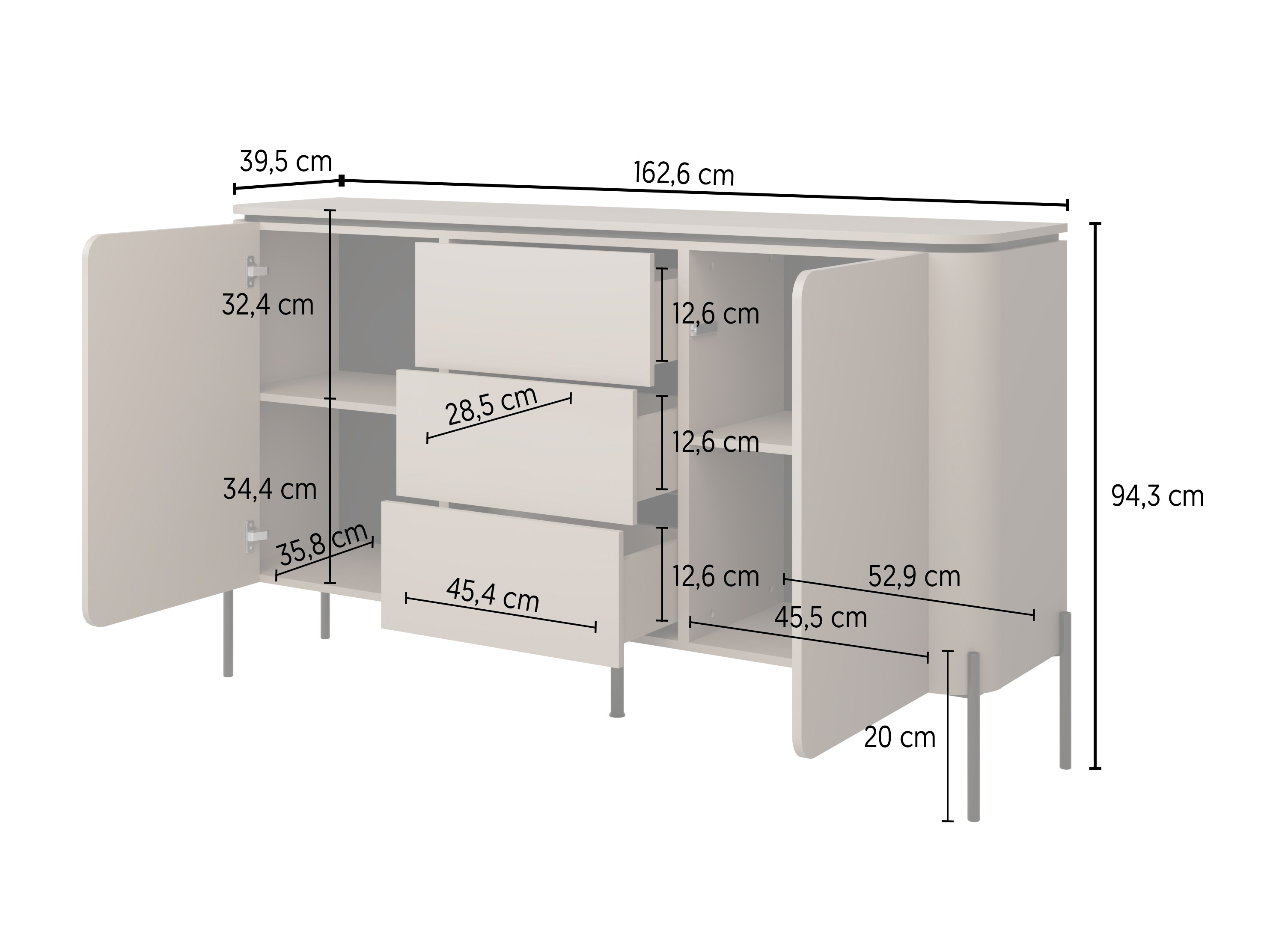 Commode Mirbeno 100