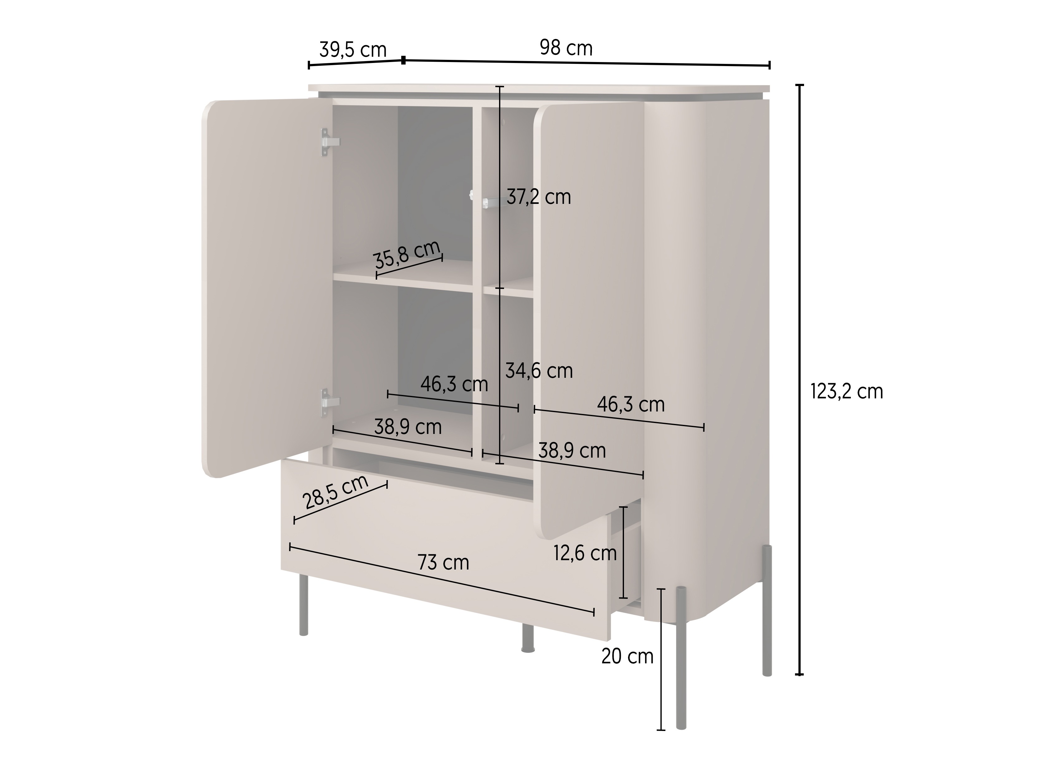 Commode Mirbeno 102