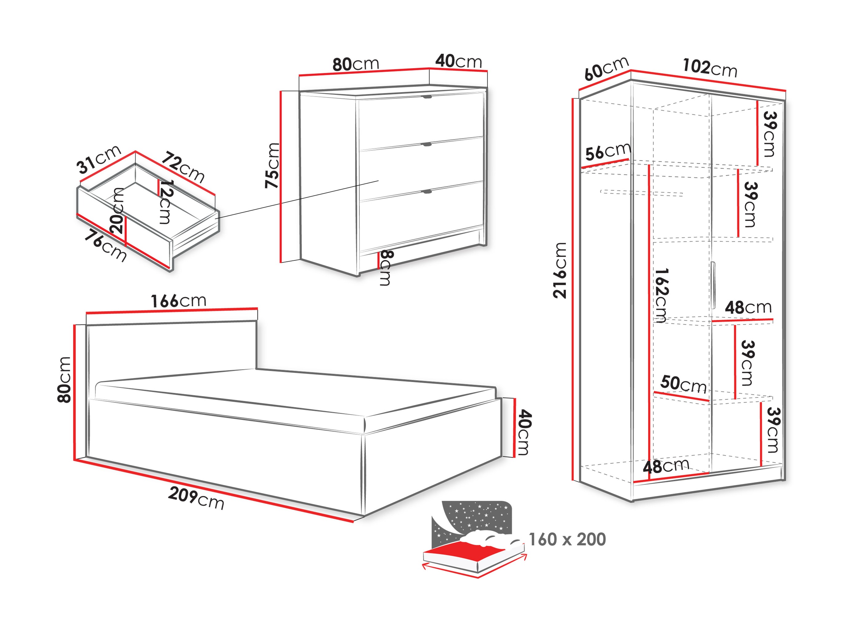 Ensemble de chambre Comfivo Papilio